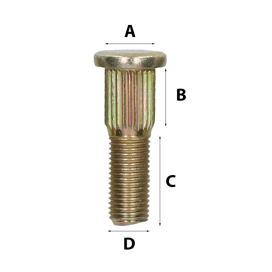 Goujons de roue de rechange UNF 7/16" pour moyeux de suspension de remorque, lot de 10