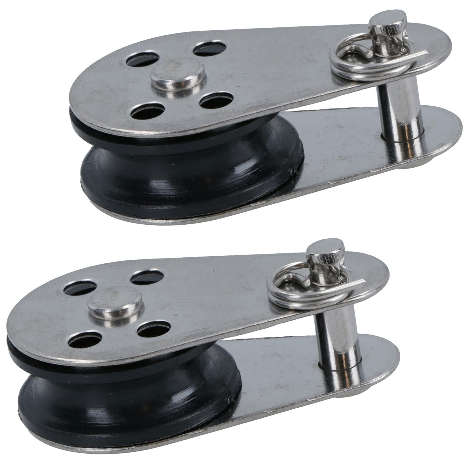 Marine Pulley Block with Removable Pin 26mm D Nylon Wheel Stainless Steel