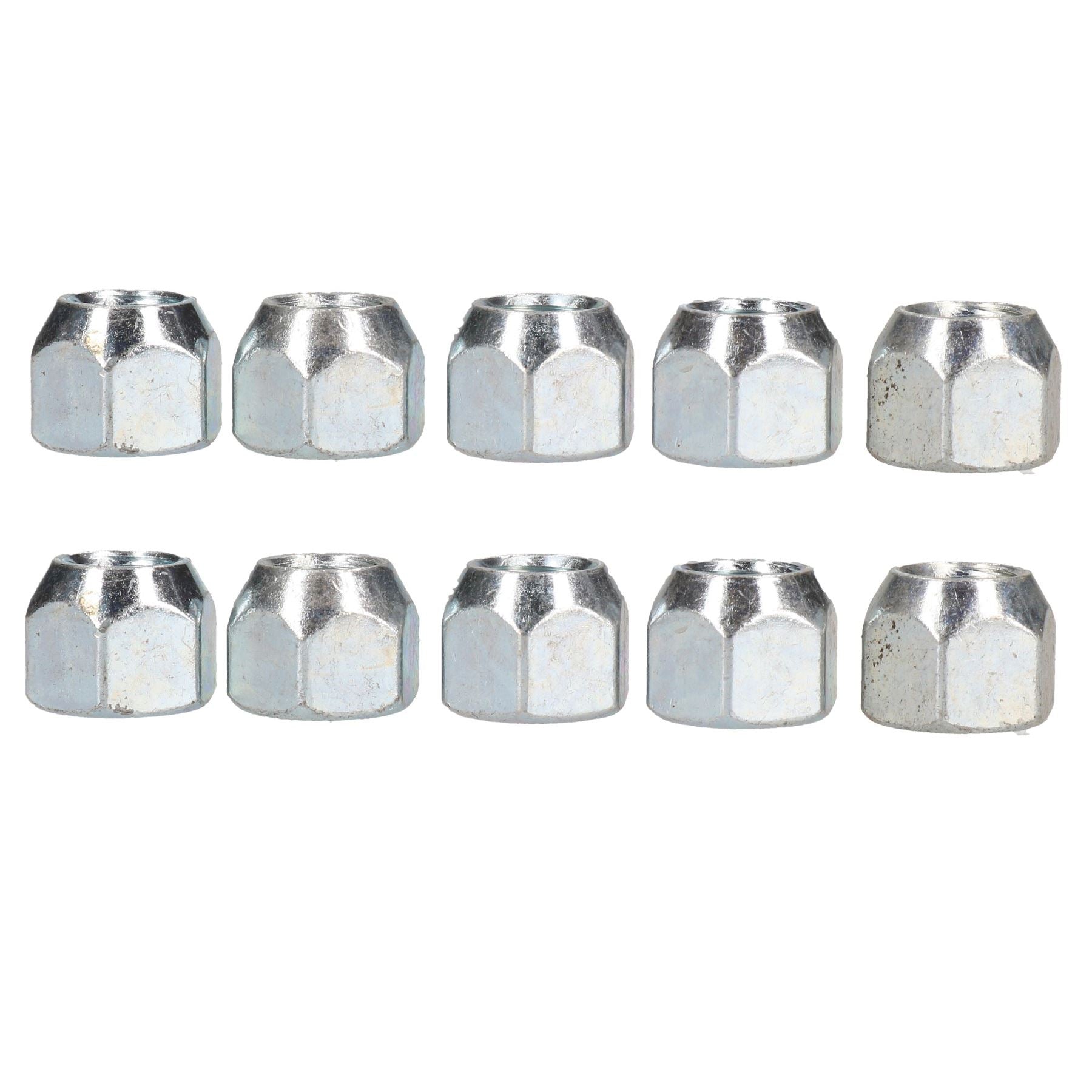 Lot de 10 écrous de roue coniques M12 pour moyeux de suspension de caravane de remorque