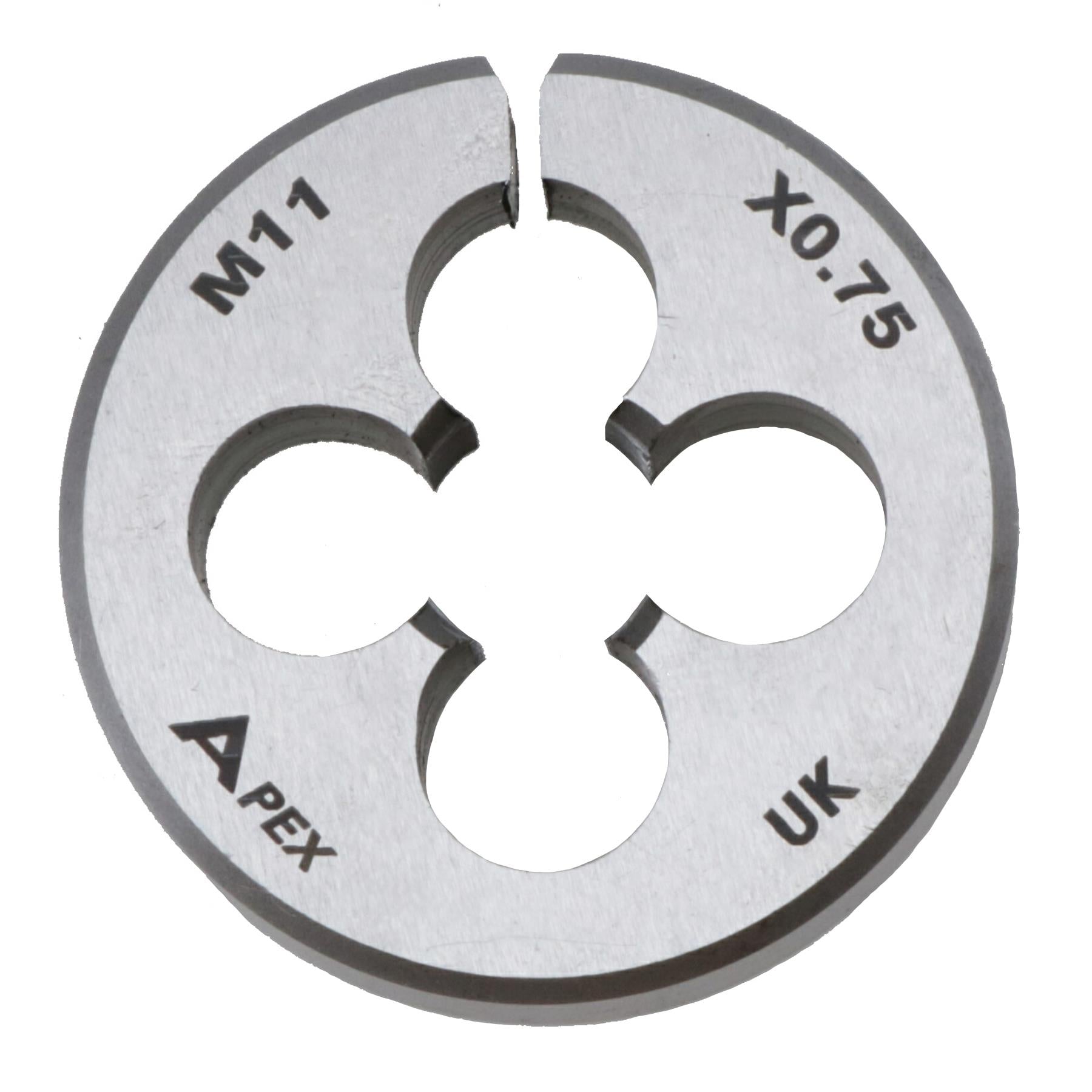 M11 x 0.75mm Metric Split Die Rethreading Thread Cutter Tungsten Steel 38mm