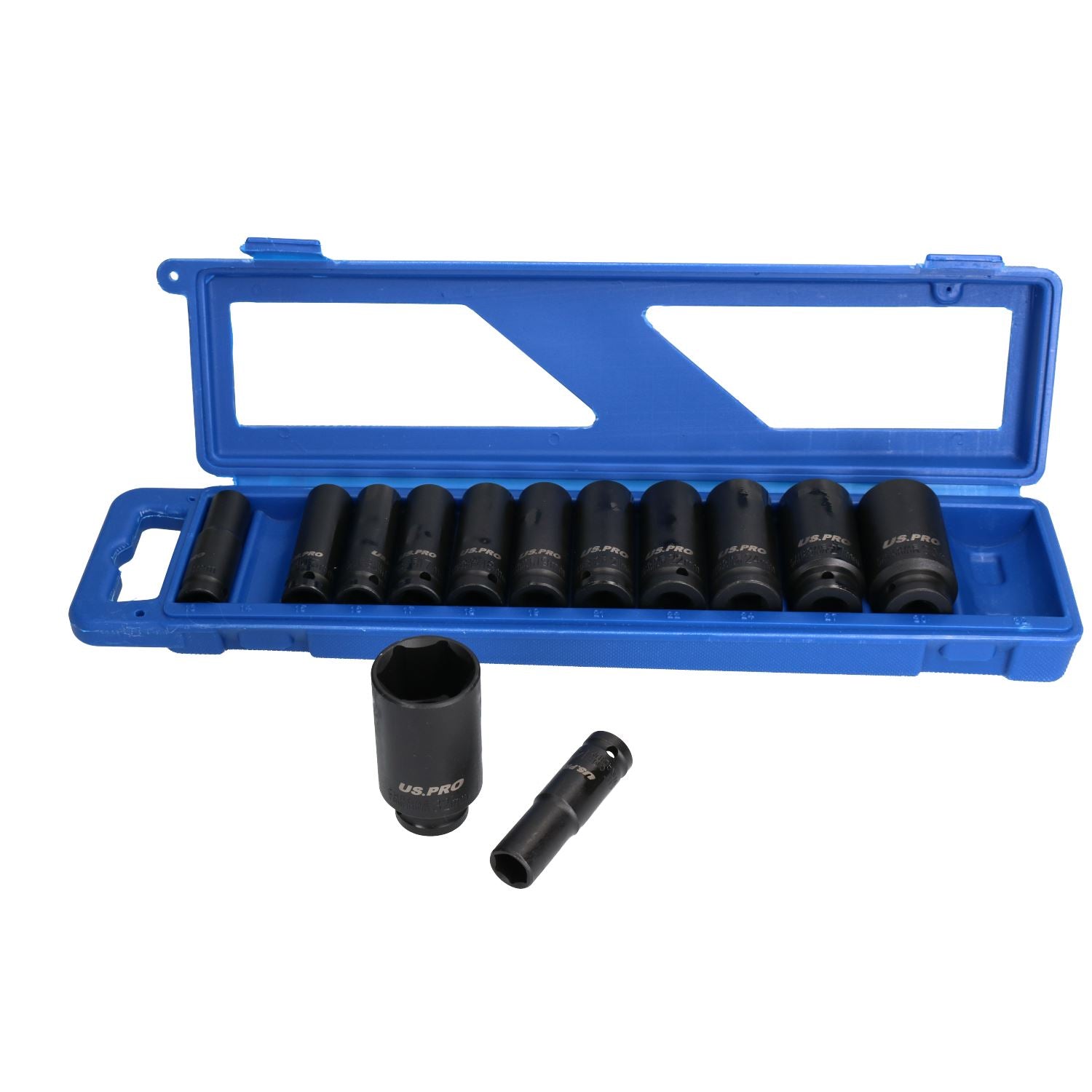 Clé dynamométrique 1/2" 28 - 210 Nm avec 13 douilles à chocs profondes 13 - 32 mm