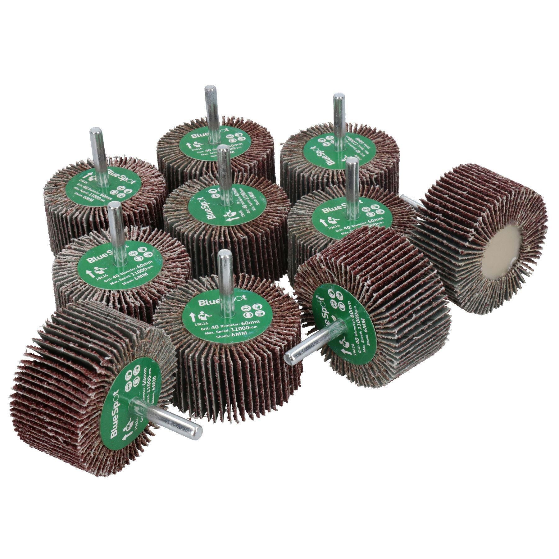 60mm Fächerschleifscheibe Schleifteller für Bohrmaschinen 6mm Schaft