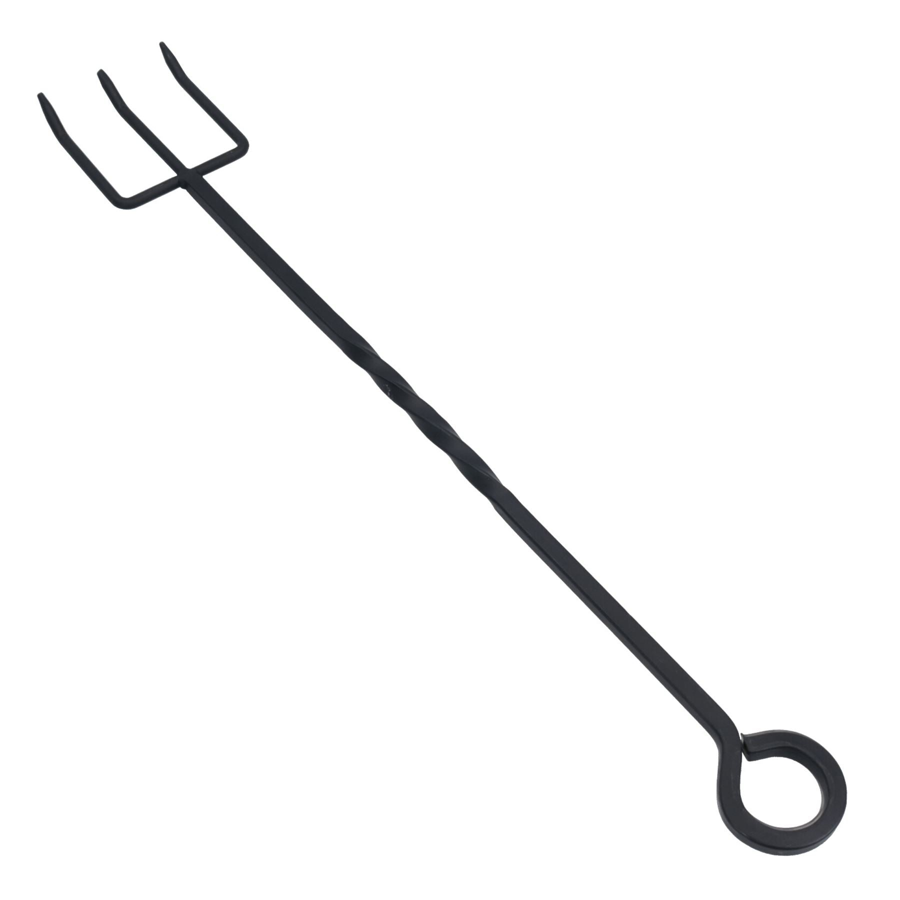 Fourchette à griller Roaster Loop Twisted Fire Brûleur à bois Acier Métal 500mm Smore