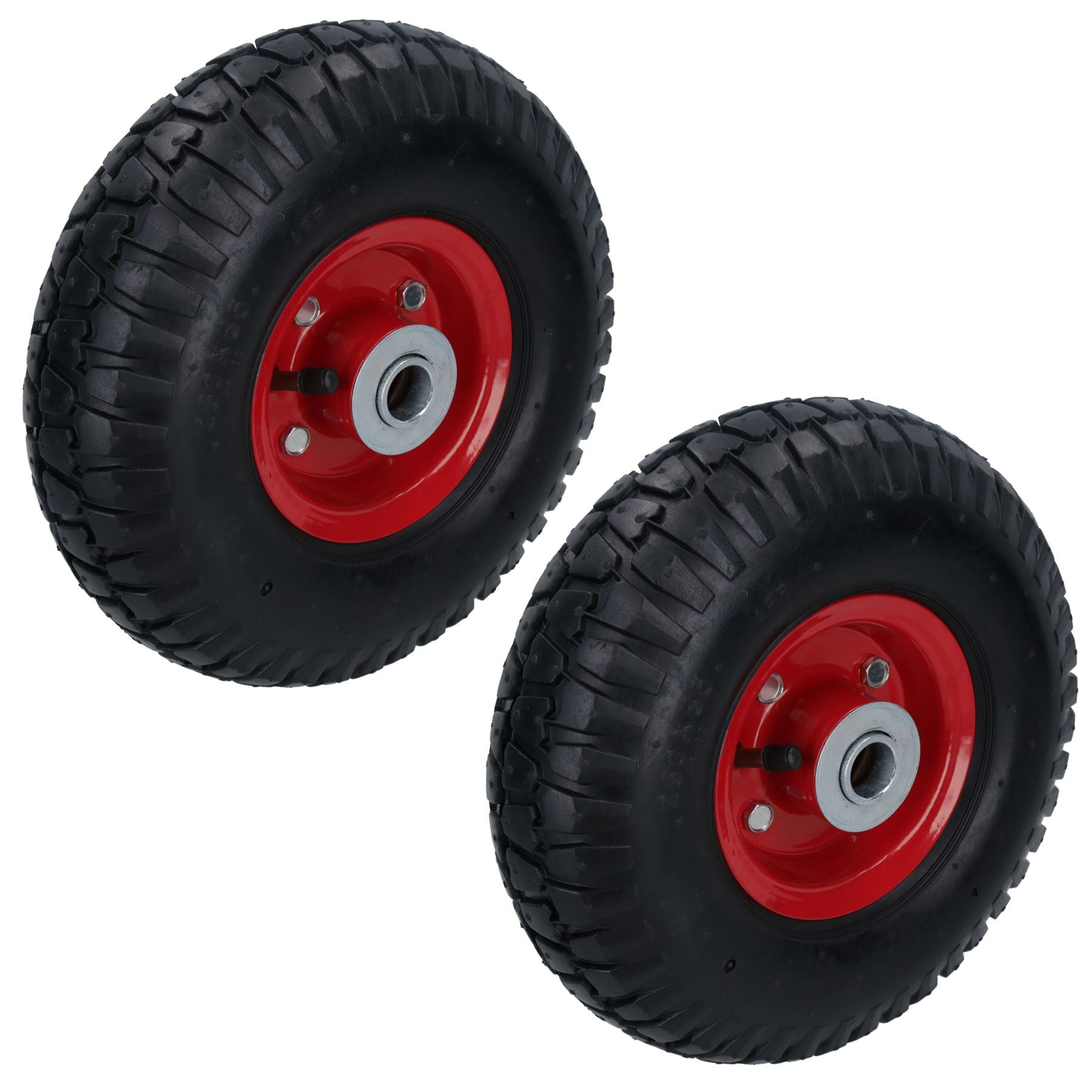 10" Lufträder für Sackkarre, Trolley, Transportkarre, Gartenkarre, Paar TE201