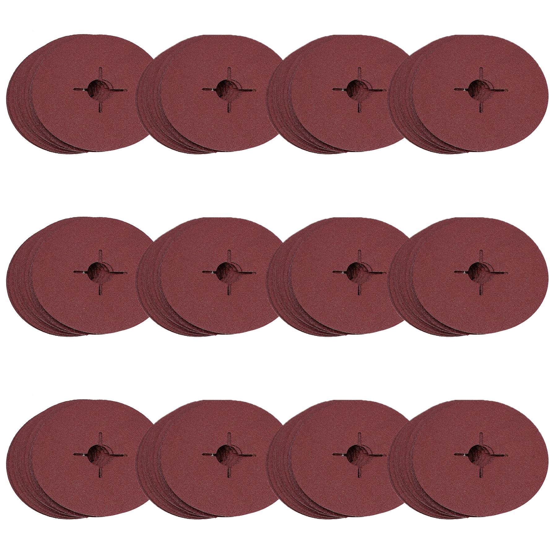 115 mm Faser-Schleifscheiben, Körnung 60, mittlere Scheibe für 4-1/2-Zoll-Stützteller