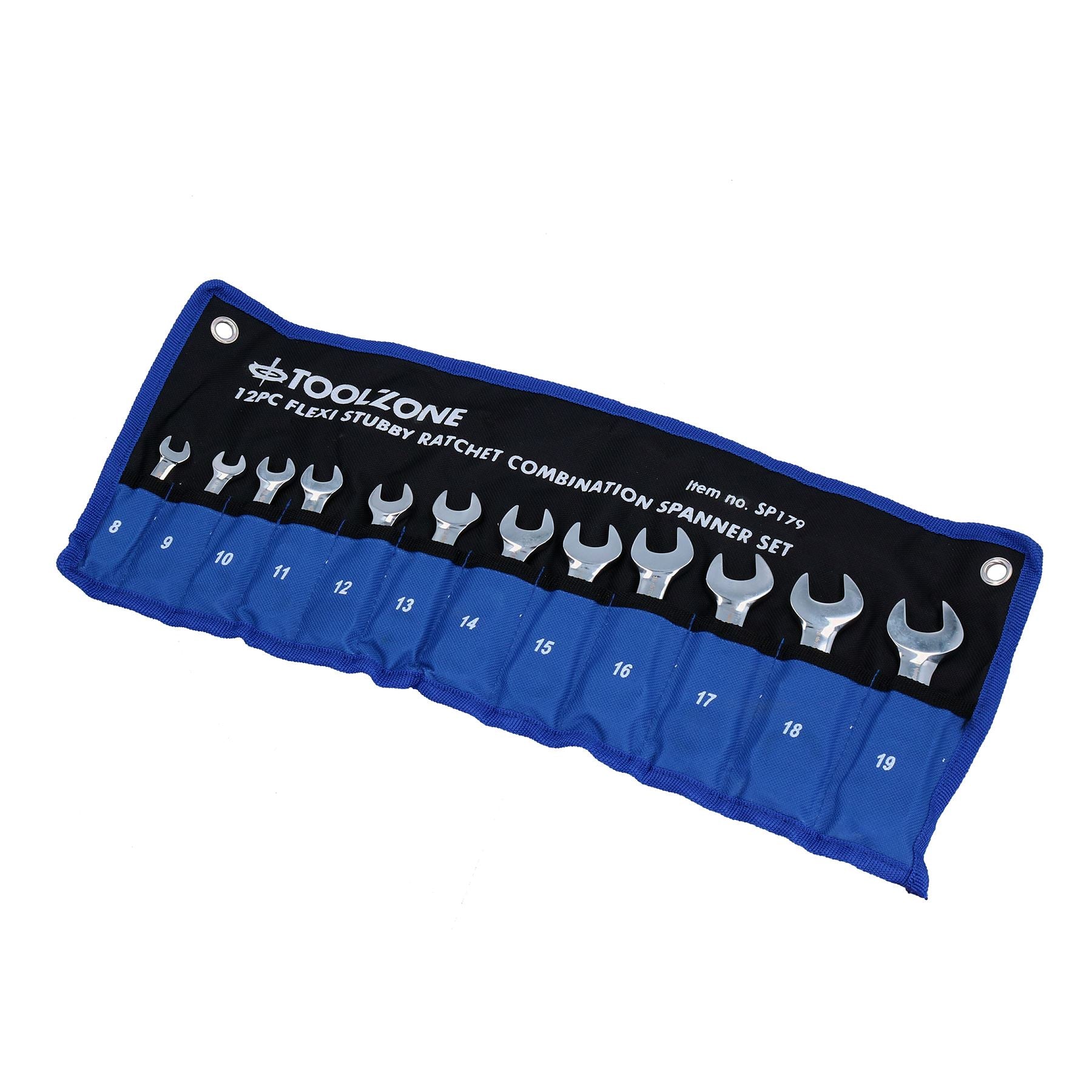 Jeu de clés mixtes à cliquet flexibles courtes métriques MM 8 mm – 19 mm