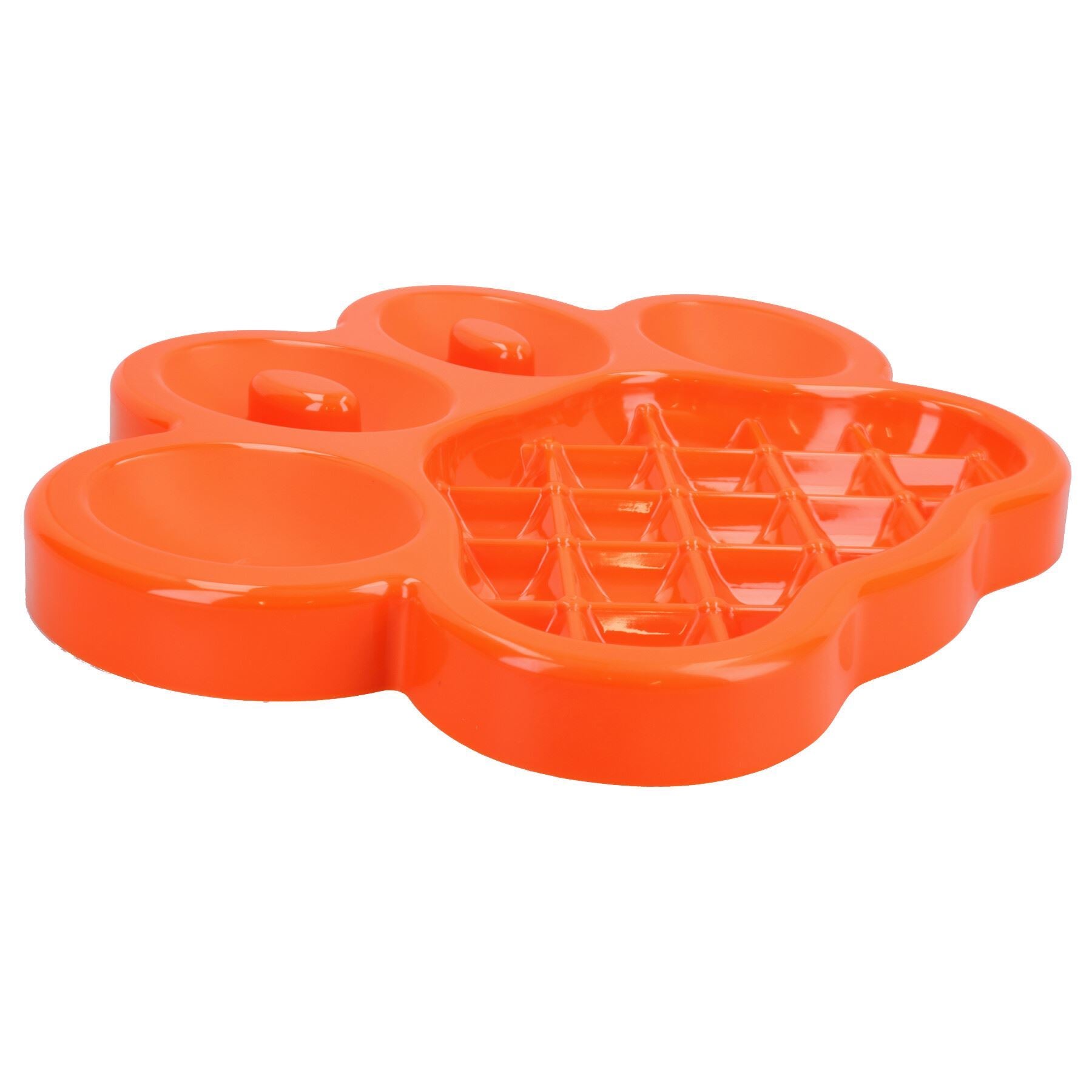 2PK Orange Interactive Dog Slow Feeder Food Accessories Control Fast Eating
