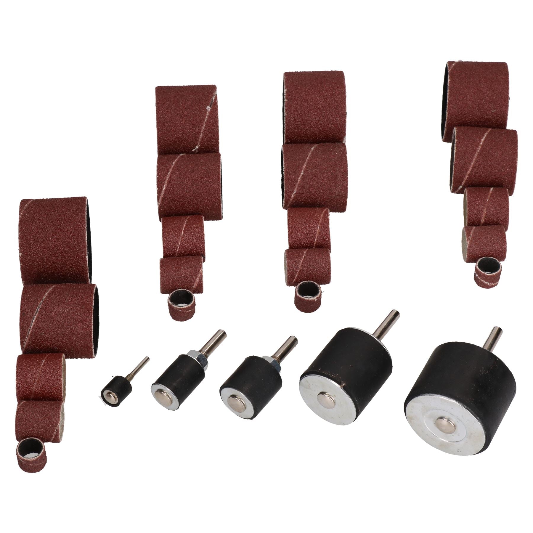 Kit de ponçage à tambour, ensemble de manchons de ponçage avec tambours pour perceuses électriques, grain 80, 25 pièces
