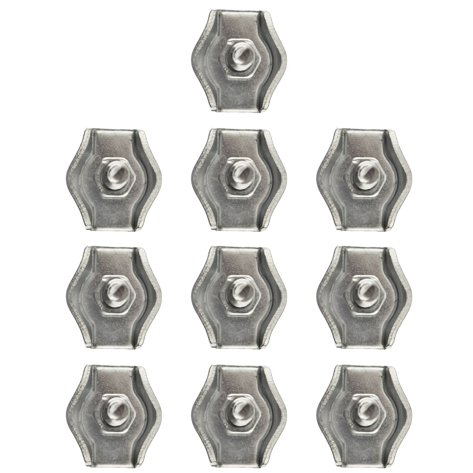 Serre-câbles Simplex 4 mm/6 mm avec poignée en boucle de câble plaqué zinc