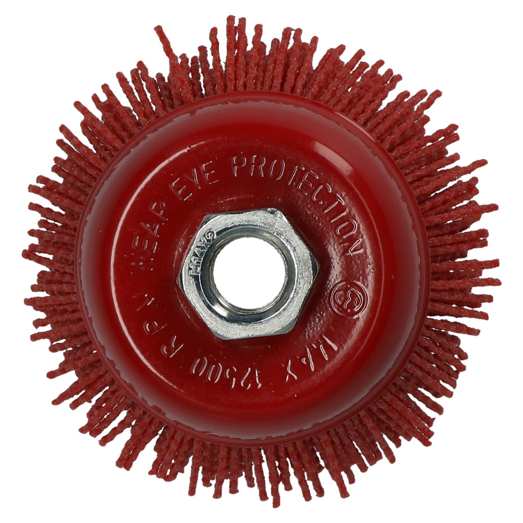 Meule abrasive en filament de nylon pour brosse de coupe de 75 mm pour polissage des métaux et dérouillage