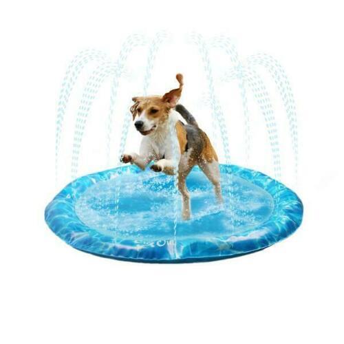 Halten Sie Hunde bei heißem Wetter kühl Sprinkler Fun Mat Wasserprodukte für Haustiere