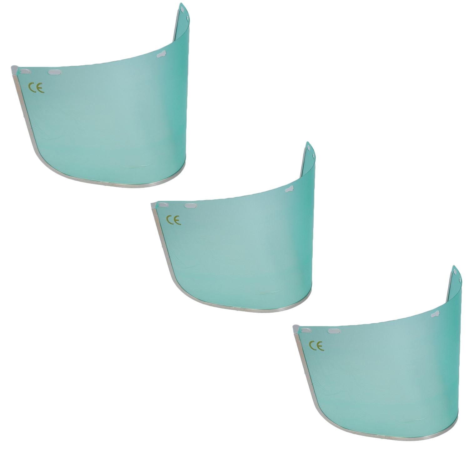 Visière de casque de sécurité en polycarbonate transparent 8" x 12" Masque de protection du visage x 3