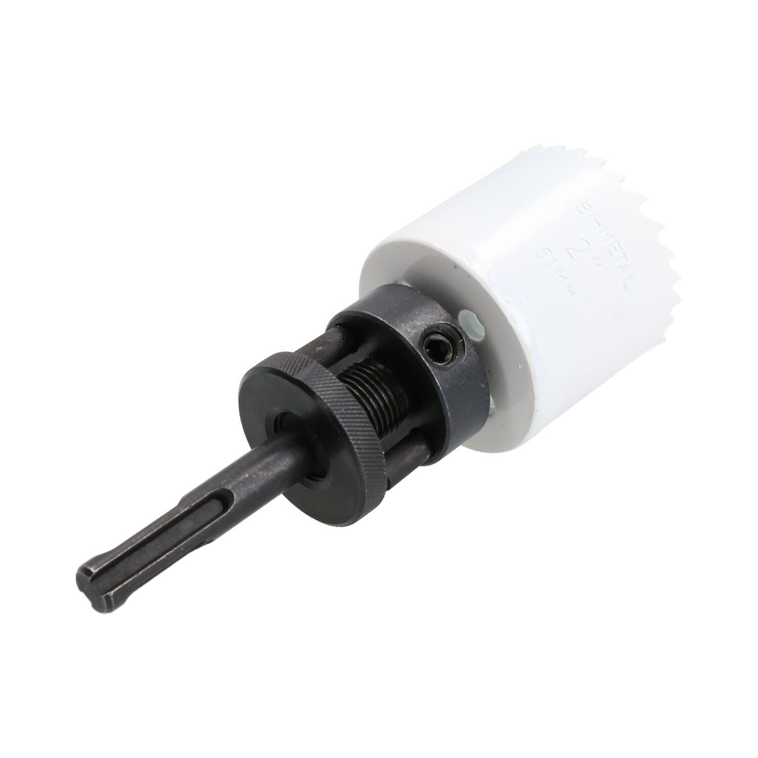 SDS-Plus-Dorndornaufsatz, komplett mit HSS-Lochsäge, 32 mm – 152 mm
