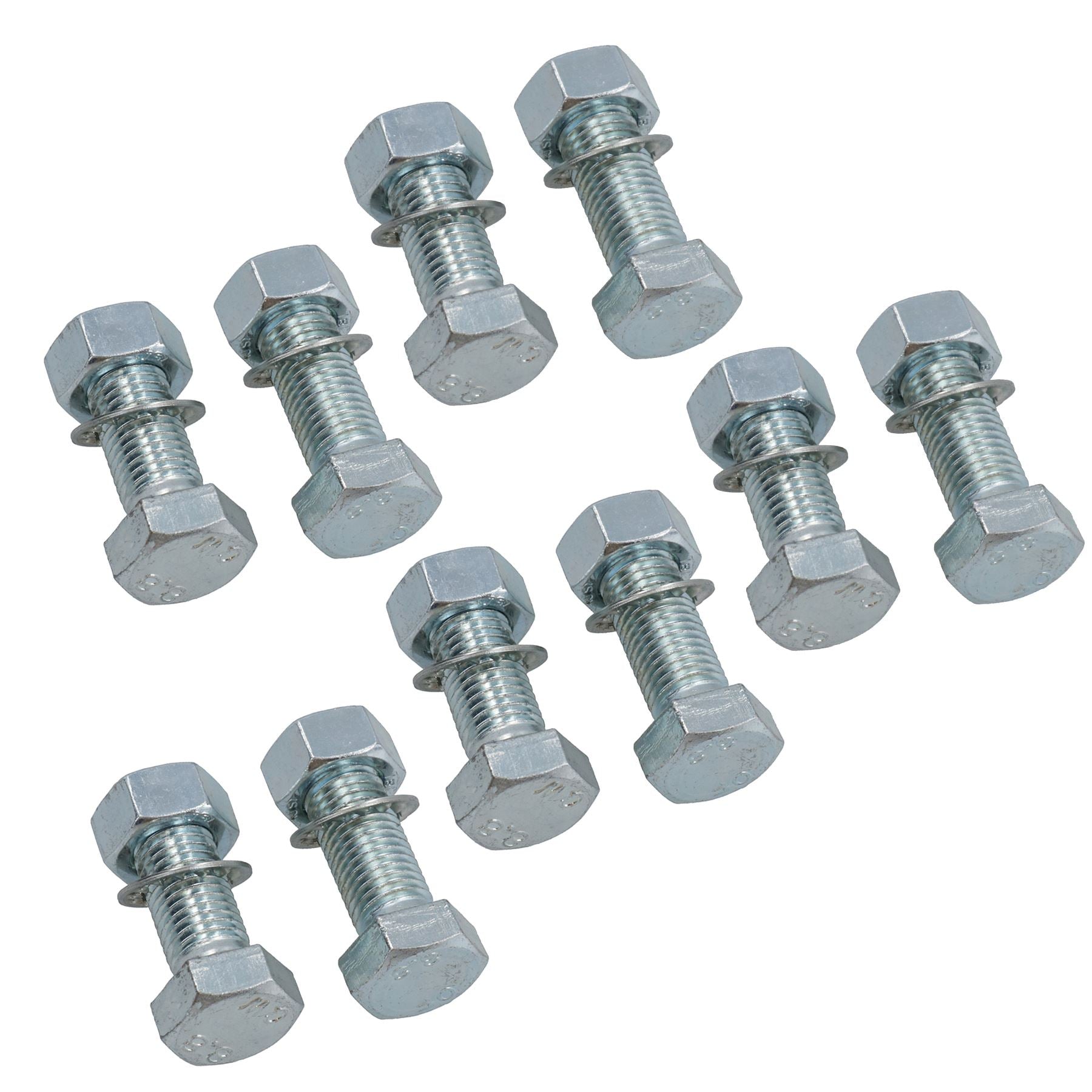 Boulons de fixation de boule de barre de remorquage haute résistance M16 (16 mm) x 45 mm, rondelles + écrous
