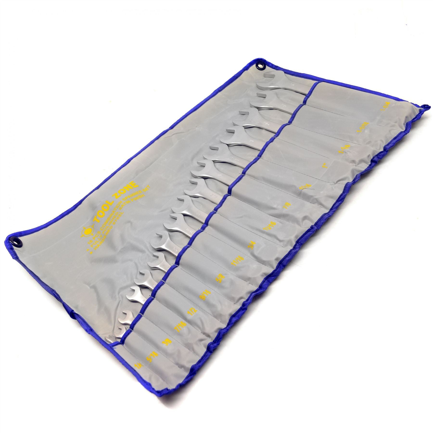 Jeu de 16 clés mixtes AF 1/4" à 1-1/4" UNF UNC Imperial TE176
