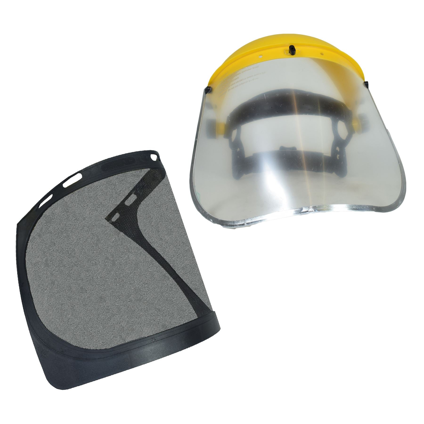 Casque de sécurité Chapeau Foresterie Jardinage Tronçonneuse Protection Maille et Visière Transparente