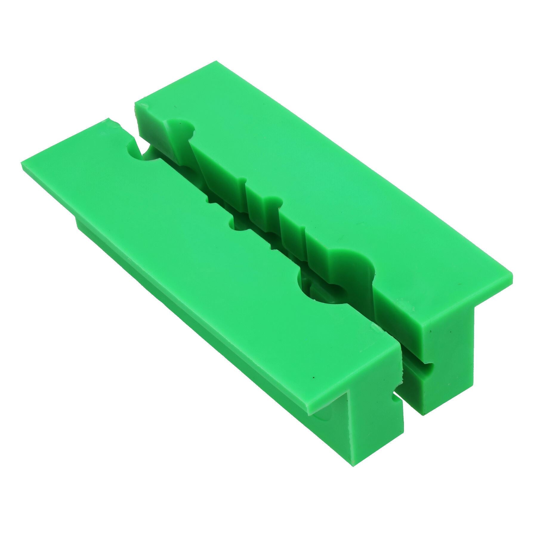 Coussinets de mâchoires souples magnétiques multi-rainures de 4 po pour étau d'établi, non marquants, verts