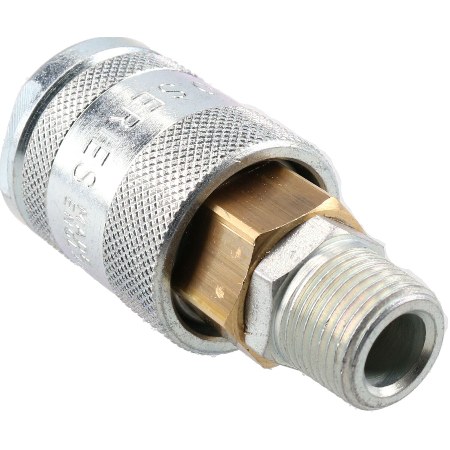 PCL 60 Serie Luftschlauch mit Innengewinde und 3/8" BSP-Gewinde und Außengewindeadapter