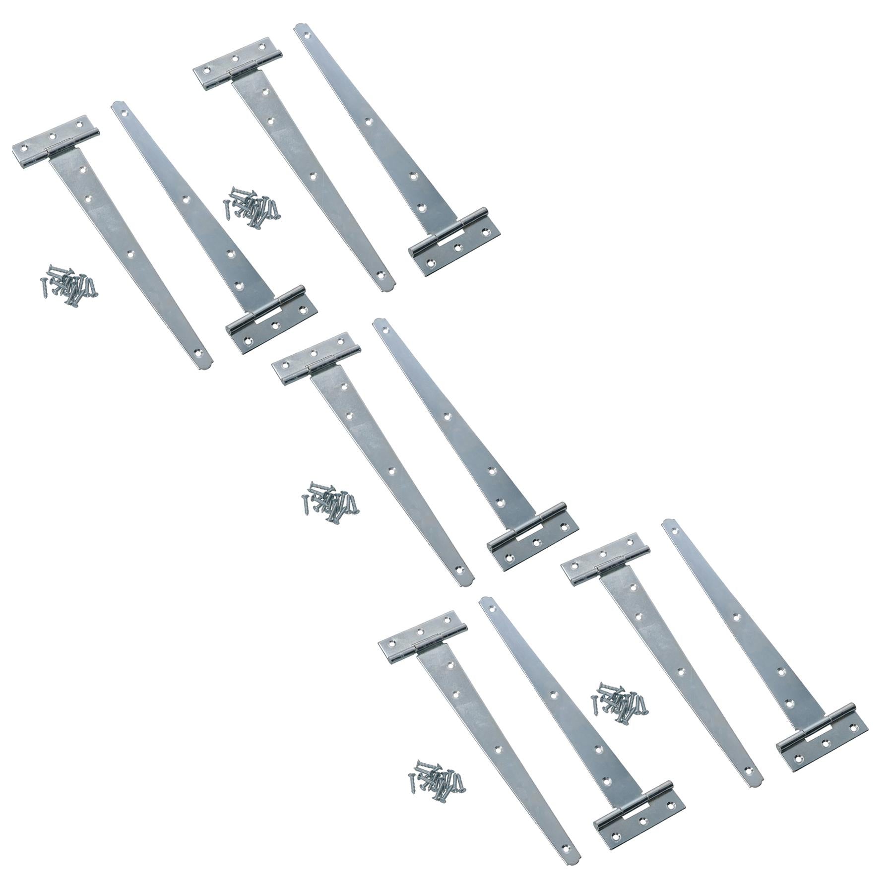 Heavy Duty T Tee Hinge For Sheds Gates Doors Zinc Plated Finish 4 – 18 Inch