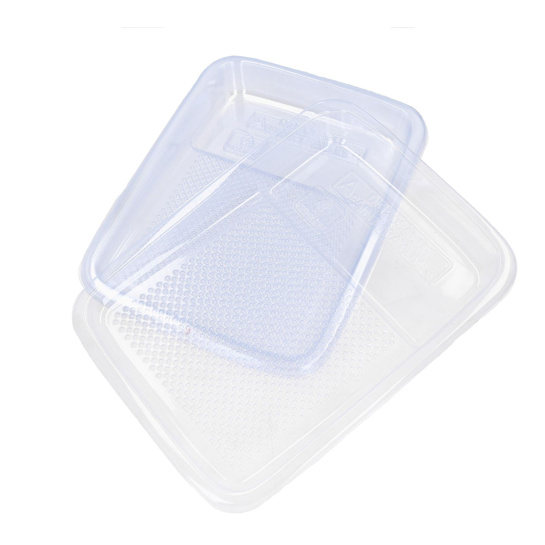 Doublures de plateaux à rouleaux jetables en plastique transparent pour plateaux à rouleaux de 230 mm / 9 po