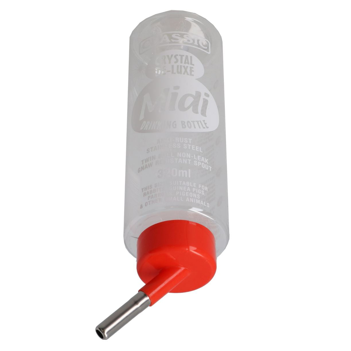 Bouteille d'eau antirouille à double bille pour petits animaux, 320 ml, résistante aux rongements, 1 à 12 pièces