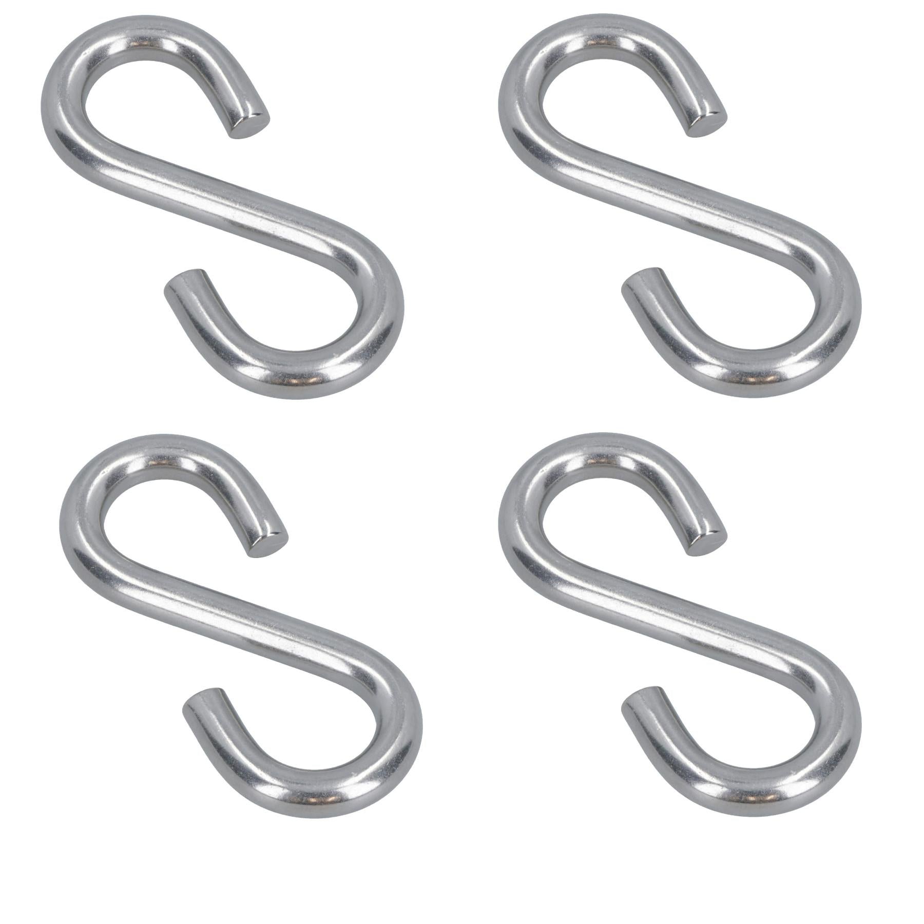 S Hook Hanging 3mm Stainless Steel Marine Grade Kitchen Pan Hanger Clothing
