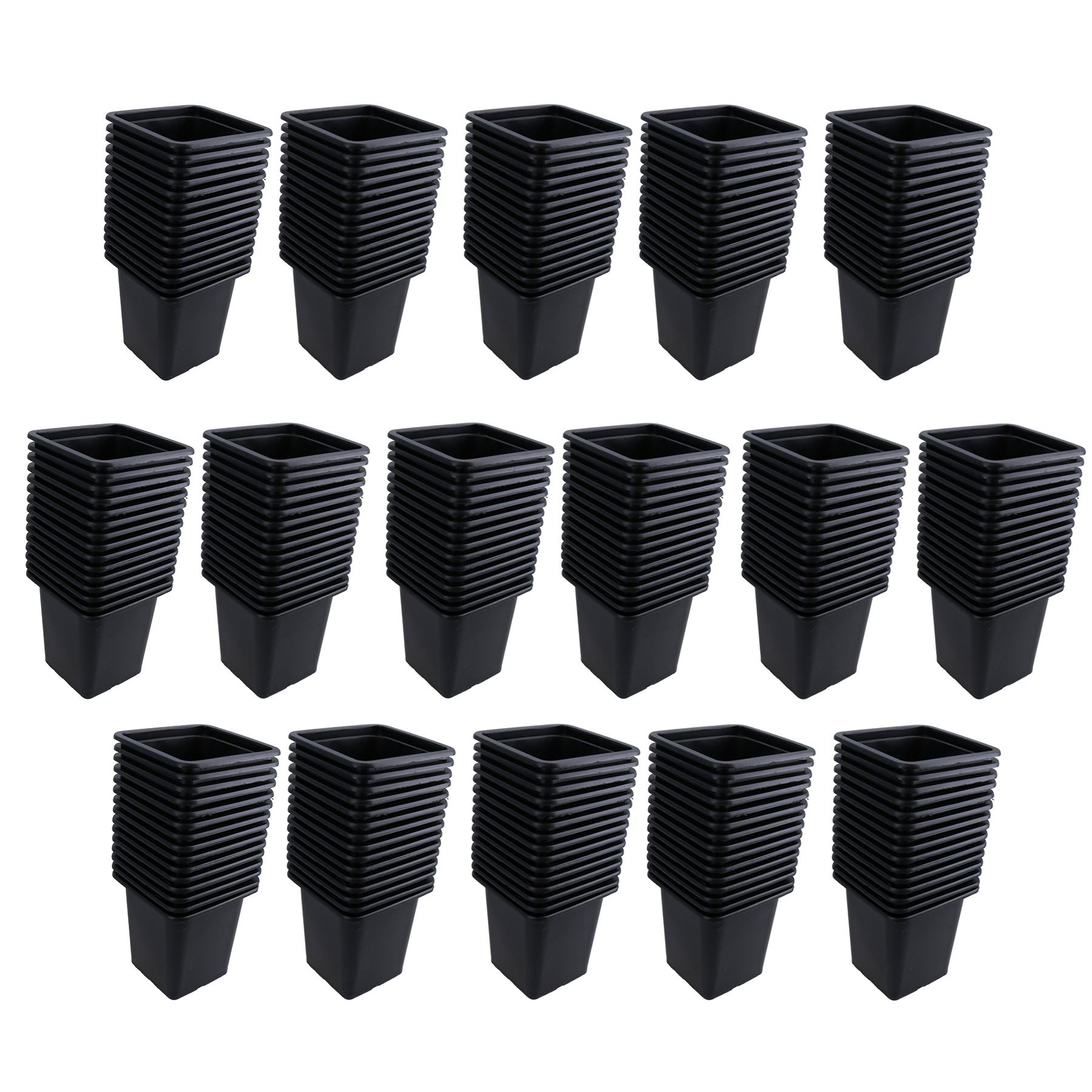 Mini pots de graines de fleurs en plastique pour plantes, pots de 7 cm, plateaux de jardin carrés, semis de graines