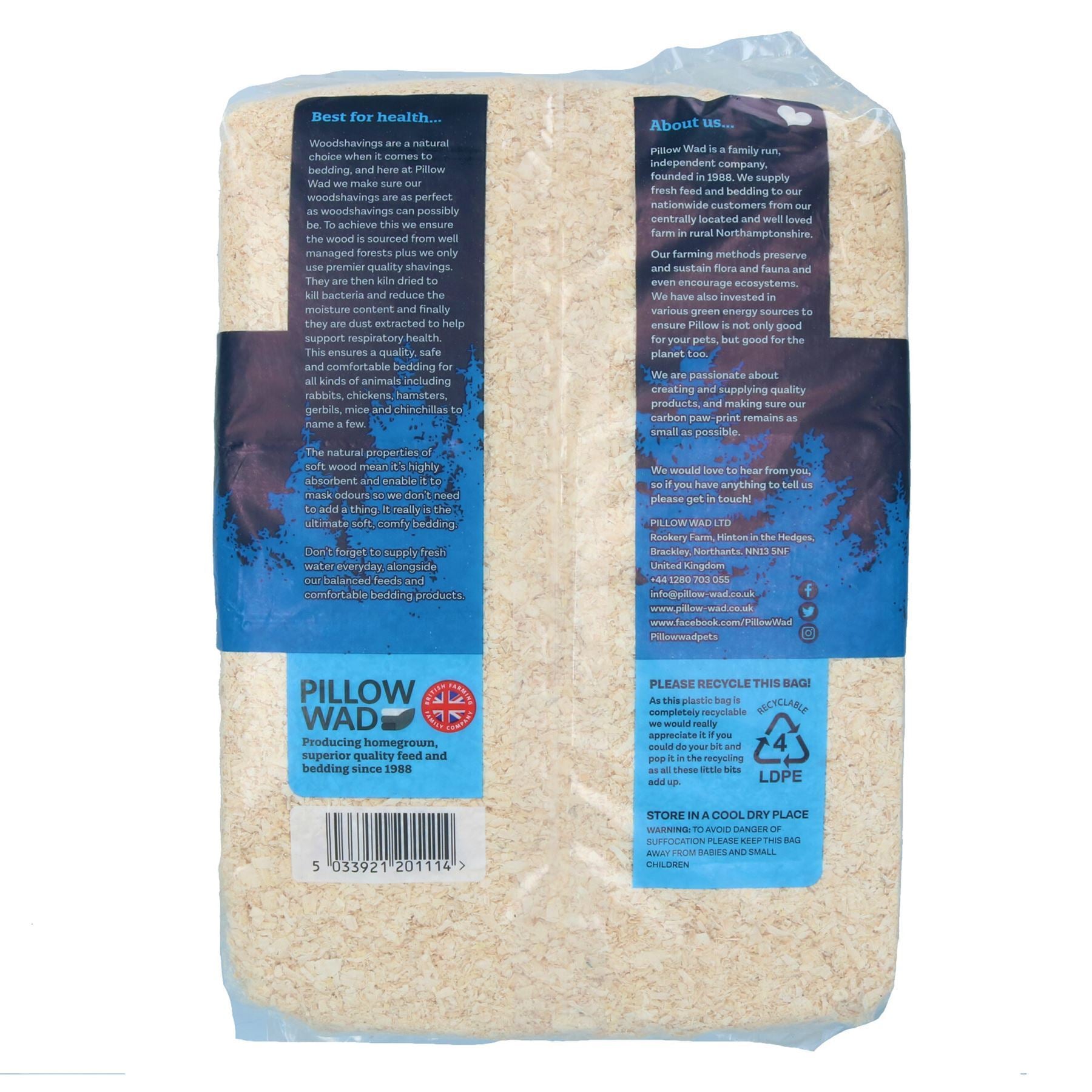 2er-Pack hochwertige, staubextrahierte, ofengetrocknete Einstreu aus Holzspänen für Kleintiere, 3,6 kg