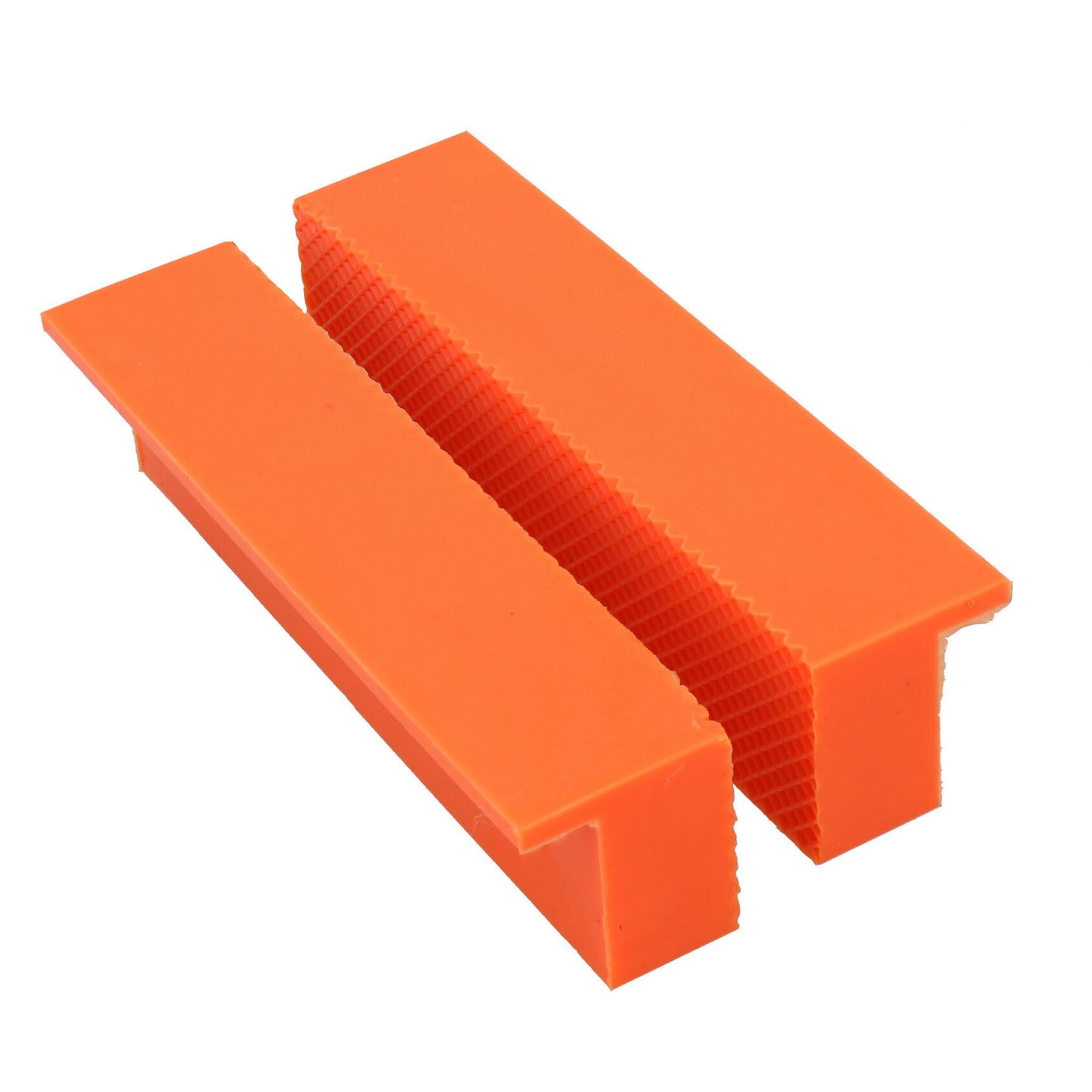 Magnetic Soft face Jaws Pads for Bench Vice Non marking 4” / 100mm Orange