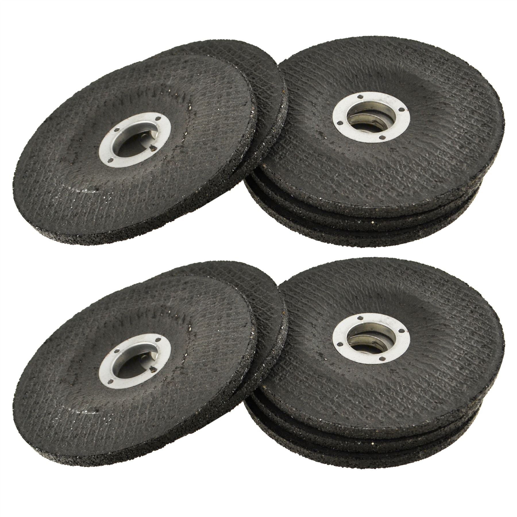 10-teiliges Winkelschleifer-Scheibenset für Metall, 115 mm (4-1/2 Zoll), gekröpfte Mitte, TE786