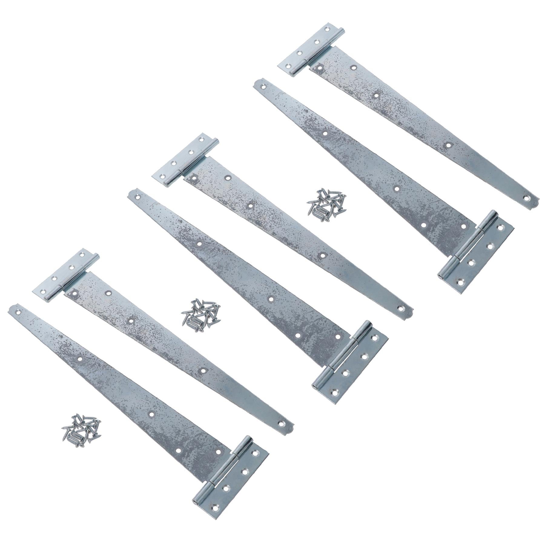 Heavy Duty T Tee Hinge For Sheds Gates Doors Zinc Plated Finish 4 – 18 Inch