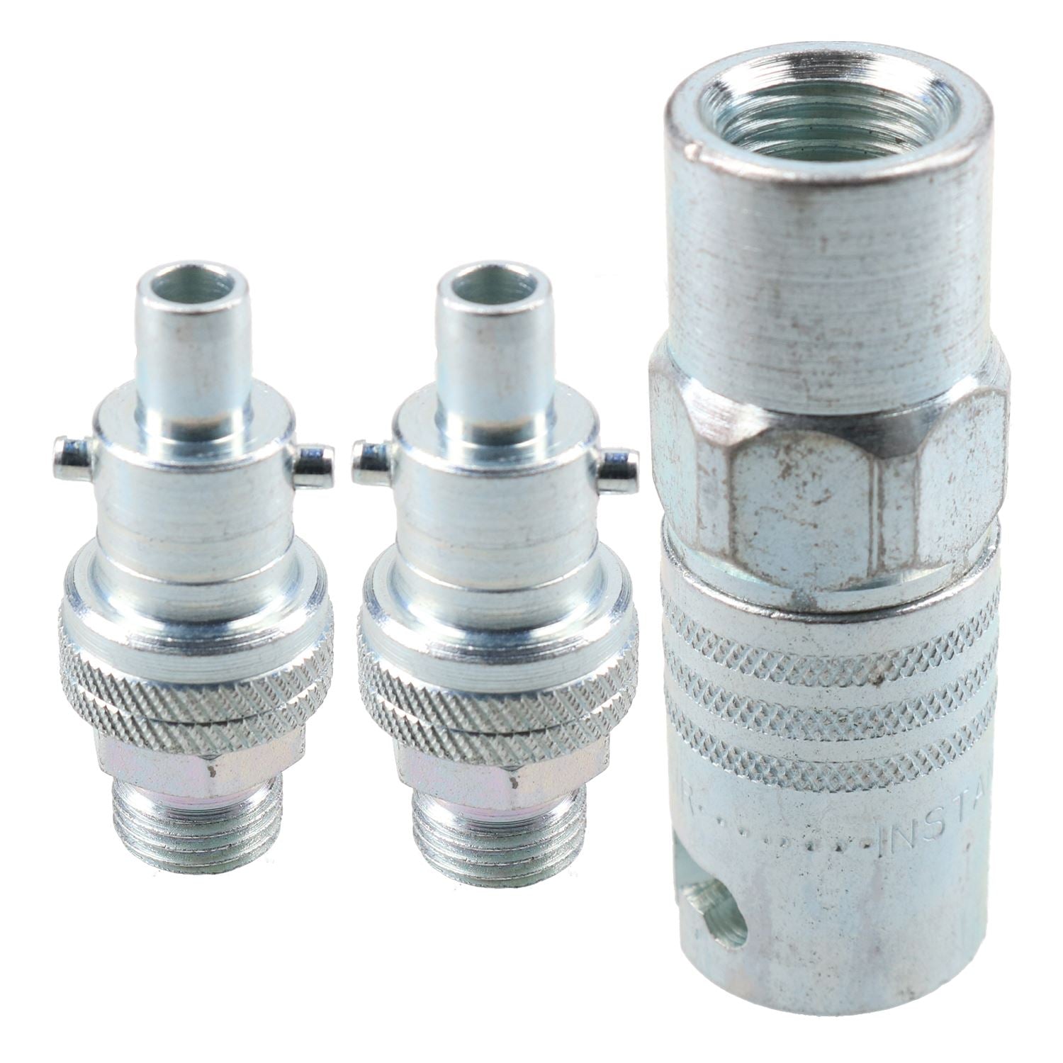 Raccord d'air instantané PCL 1/4" BSP femelle et adaptateur mâle pivotant x 2