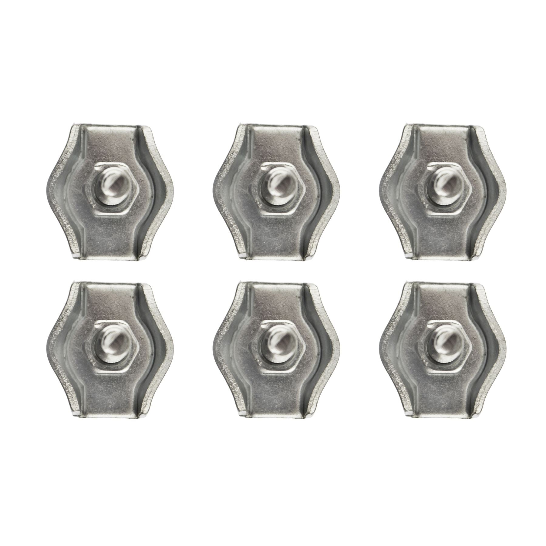 Serre-câbles Simplex 4 mm/6 mm avec poignée en boucle de câble plaqué zinc