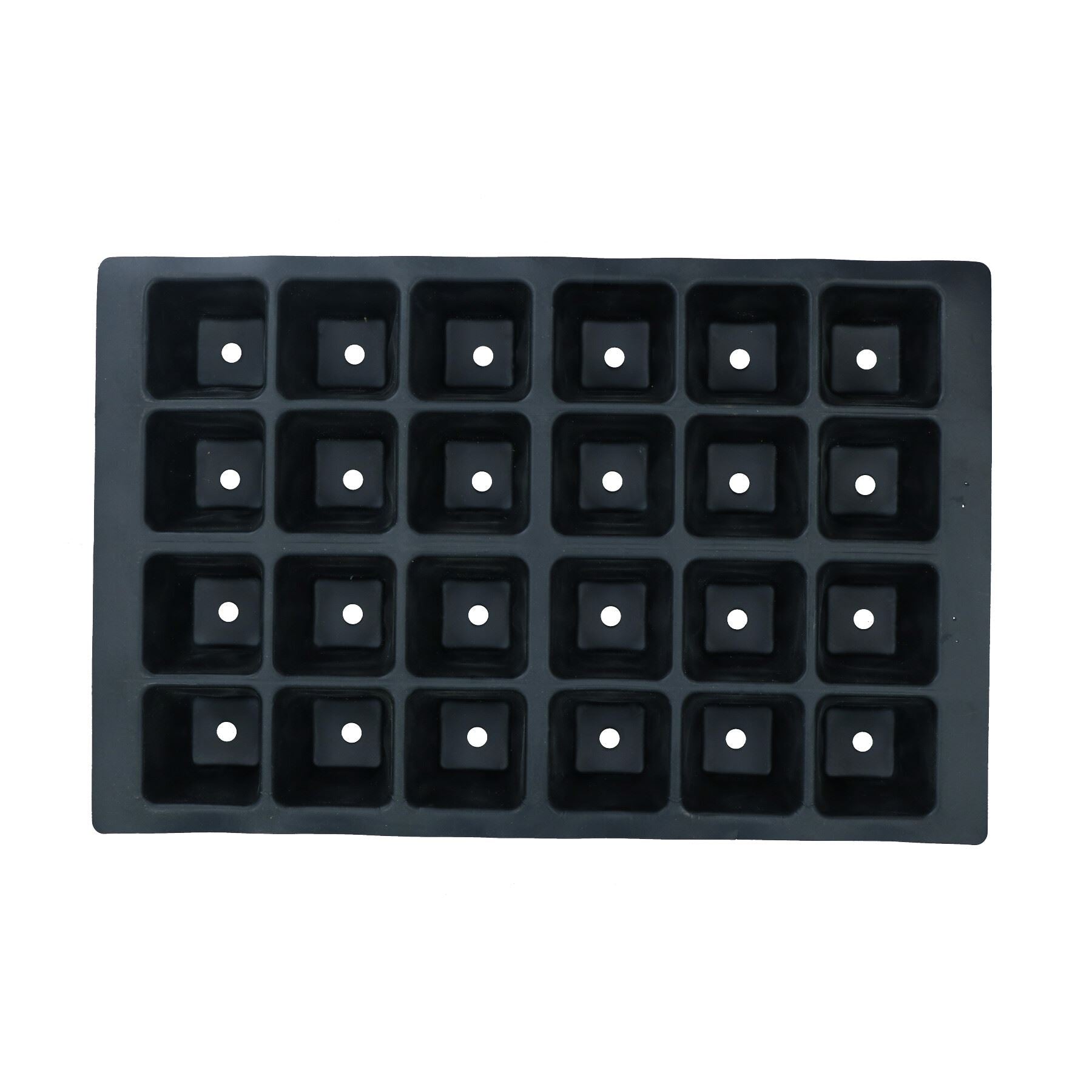 Lot de 24 plateaux pour plantes à massif, inserts en plastique, pots de germination de graines