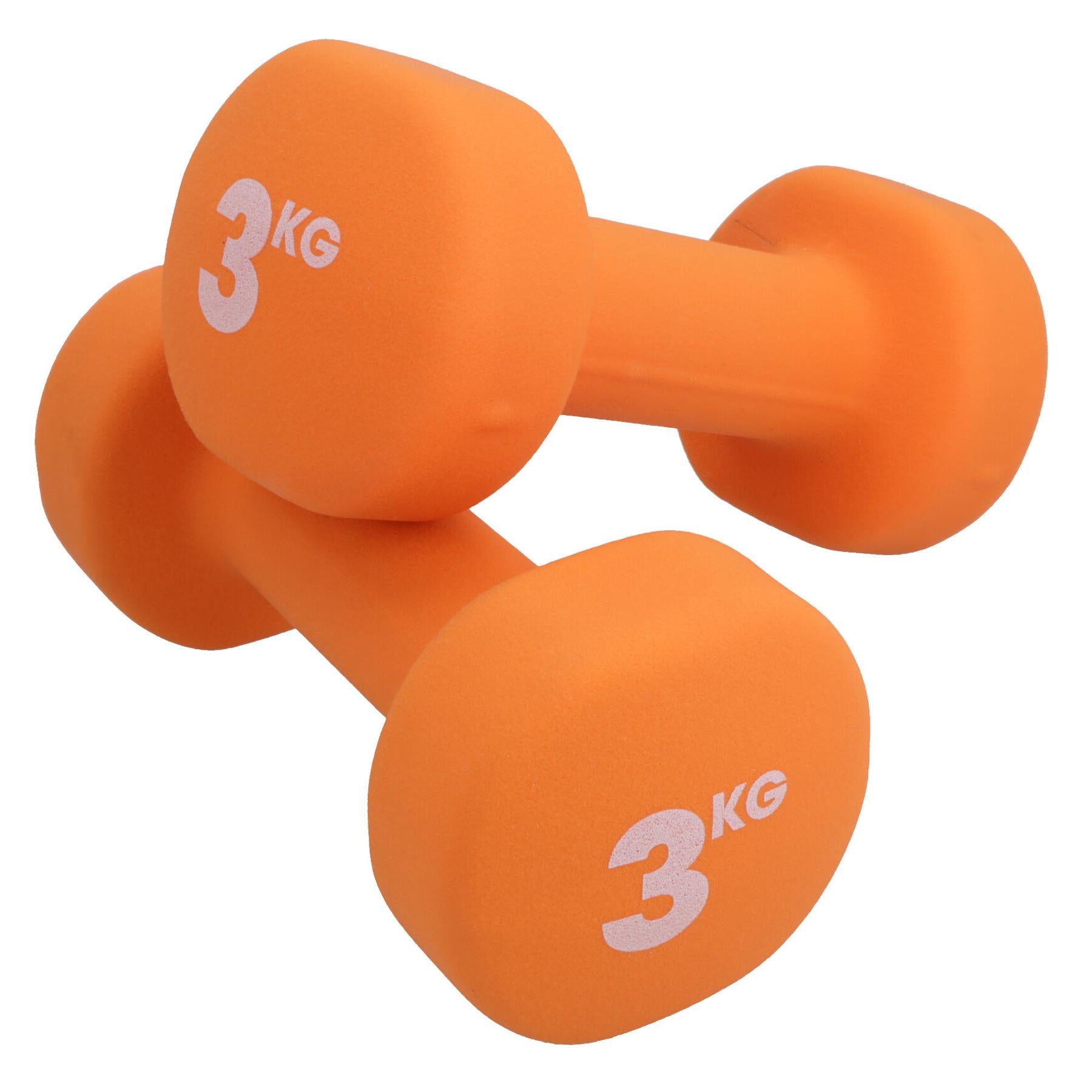Neoprene Dumbbells Weights 0.5kg - 3kg Gym Exercise Fitness Muscle Workout