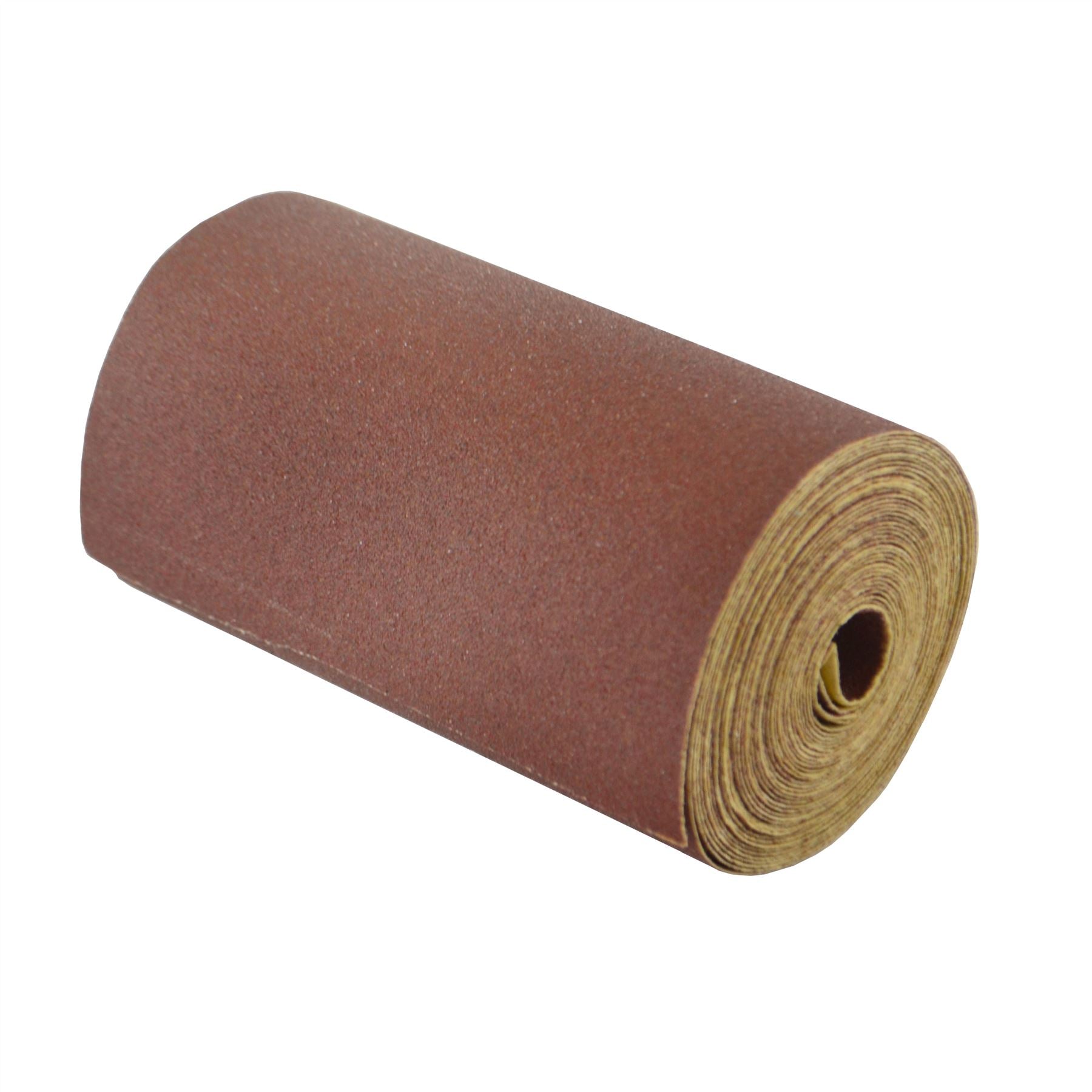 Rouleau de papier de verre abrasif oxyde d'aluminium 5 m x 115 mm grain 60/80/120