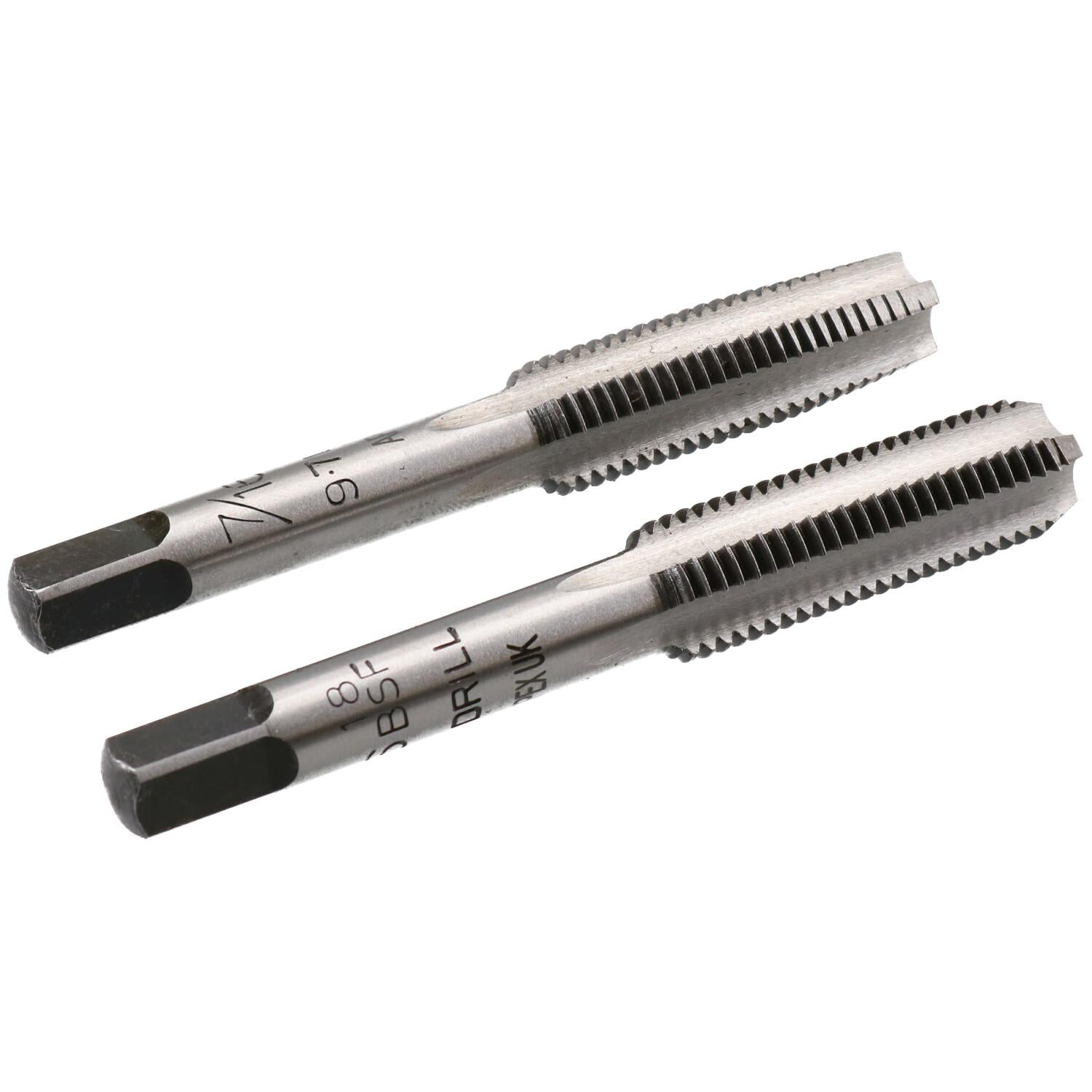Jeu de tarauds et filières BSF Bouchon conique en acier au carbone Outil de filetage de coupe-filière de 1" Refiletage