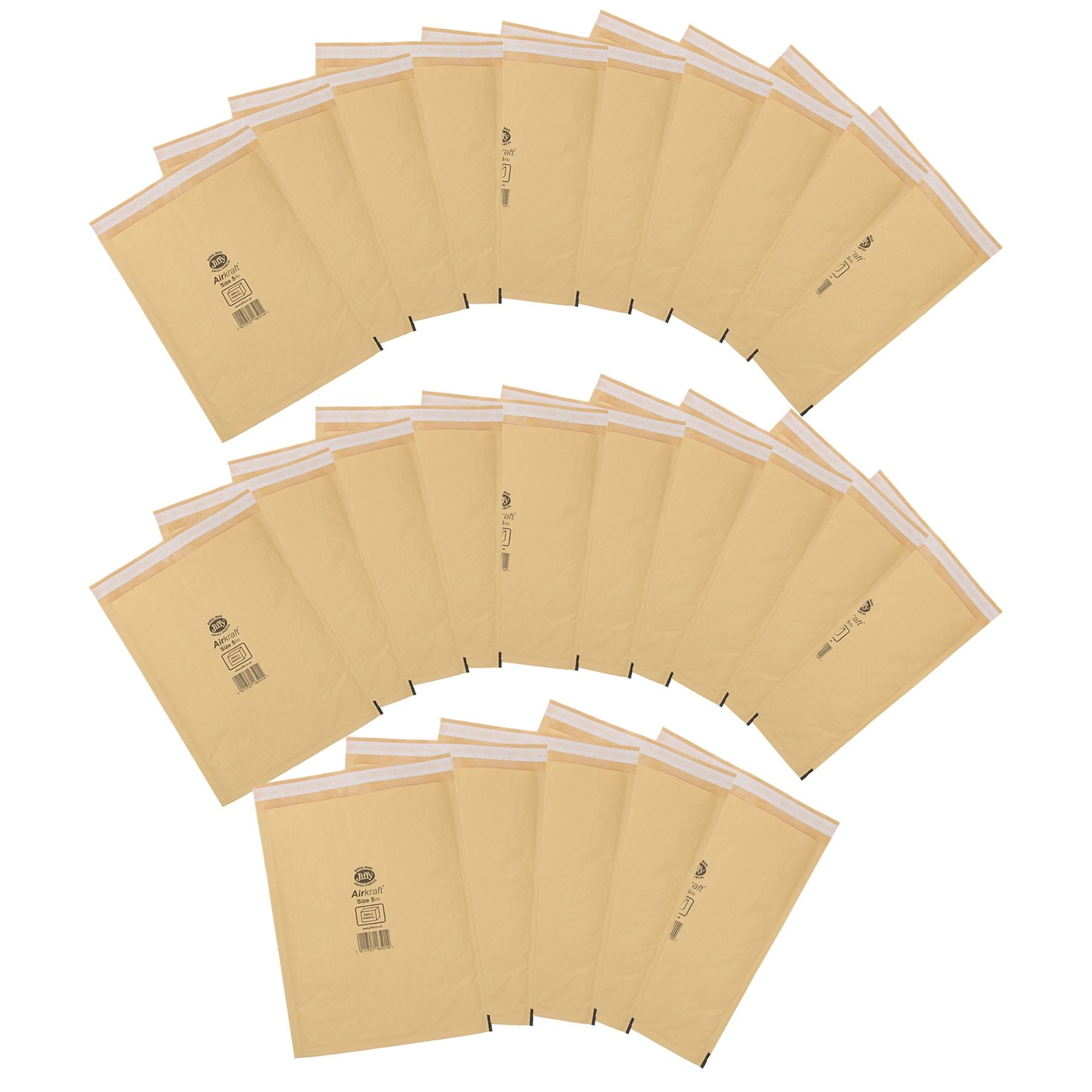 25 Stück echtes Gold Jiffy Bag Airkraft Luftpolstertasche gepolstert Briefumschlag Größe 5