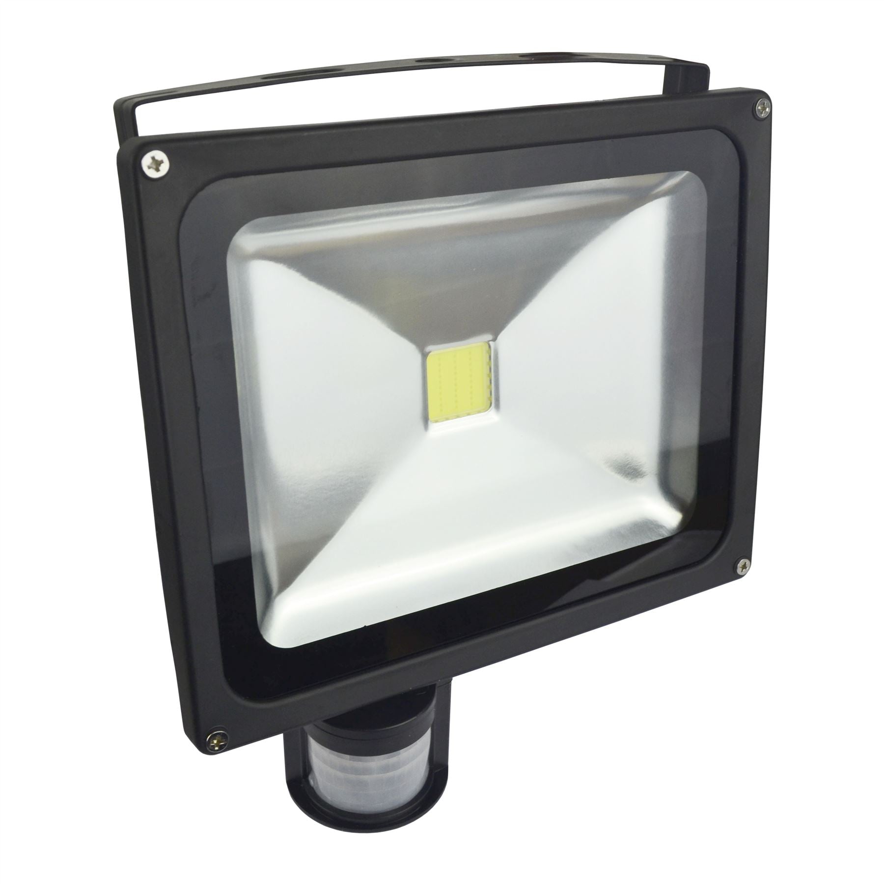 Projecteur LED 30w PIR Sécurité 2100 Lumen 6000k Blanc Jour Etanche E12