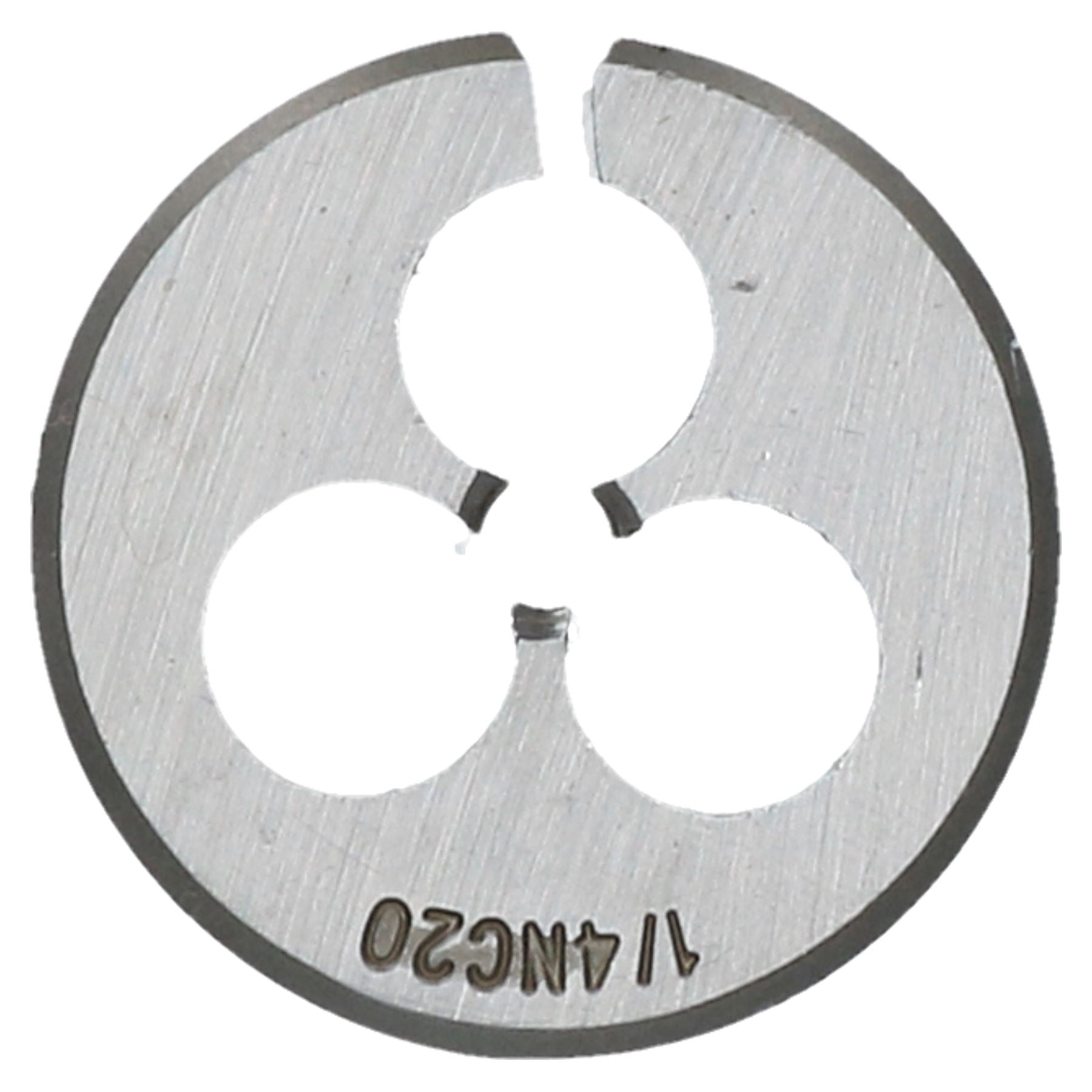 Taraud et filière UNC 1/4" - 5/8" en acier au tungstène et filière fendue 38 mm