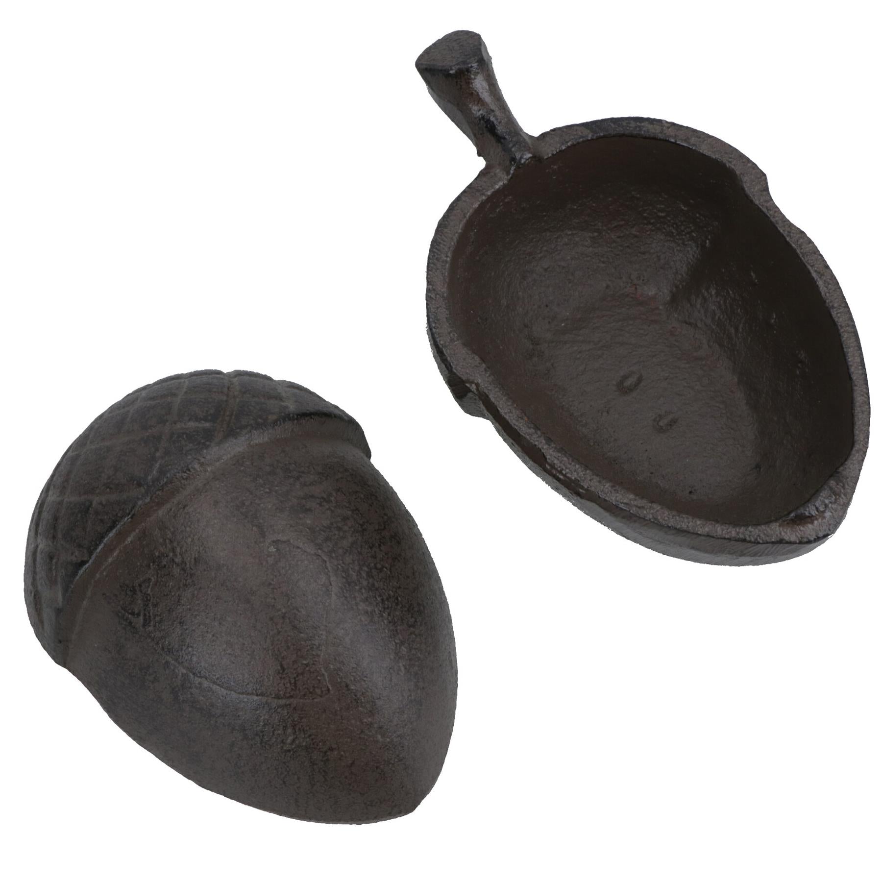 Acorn Key Holder Box Cast Iron Garden Yard Storage Box Hidden House Home