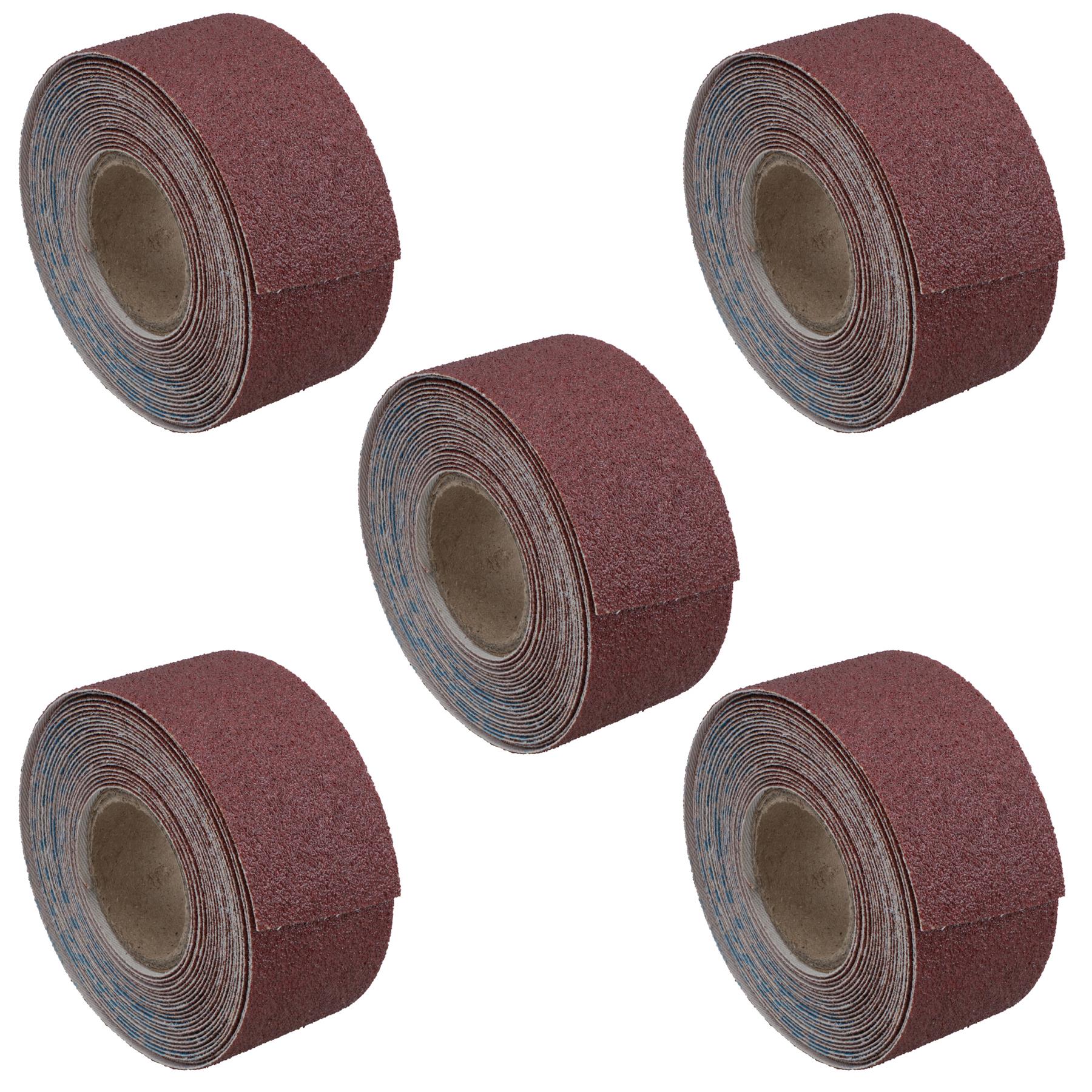 Emery Cloth Roll Abrasive Sanding Sheet 60 - 320 Grit Aluminium Oxide 38mm Wide