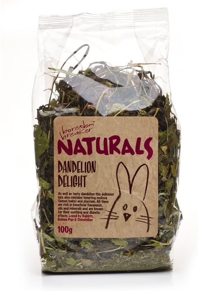 Lot de 6 friandises pour petits animaux - Lapin de Guinée - Briseur d'ennui - Délice naturel au pissenlit