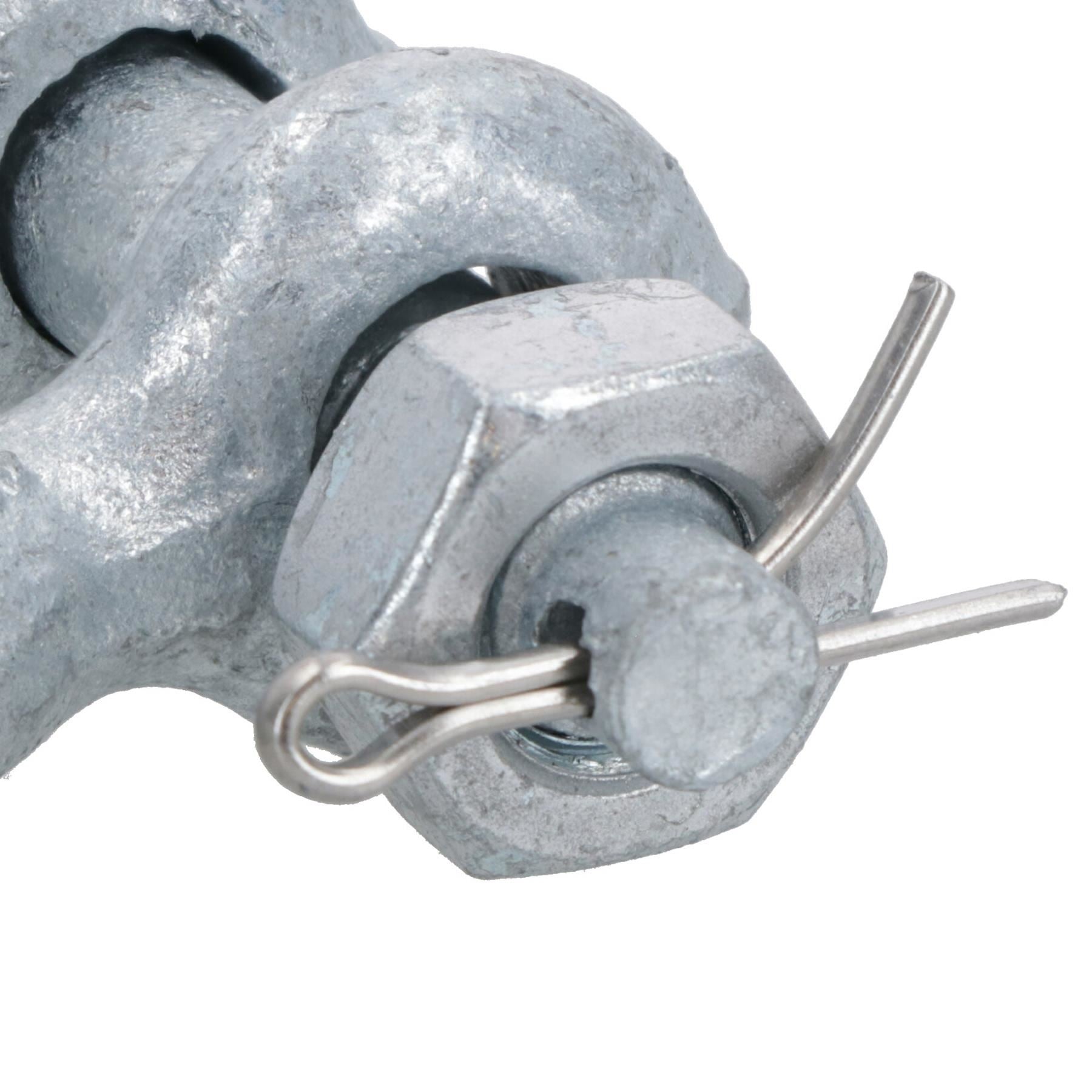 Galvanised Bow Shackle Safety Pin 5/16in (8mm) 0.75T to US Fed Spec