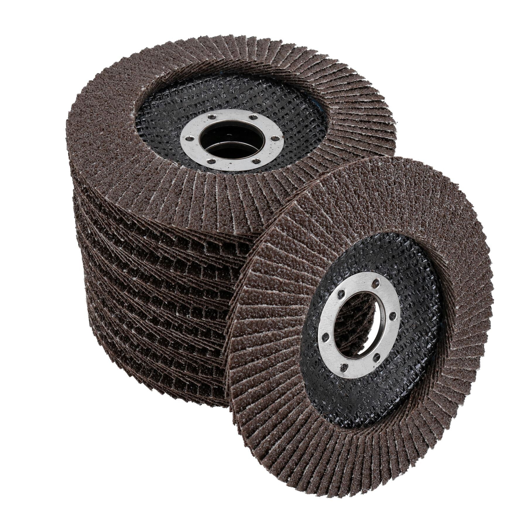40 Grit Coarse Flap Disc Calcined Sanding Wheels for 4-1/2” Angle Grinders