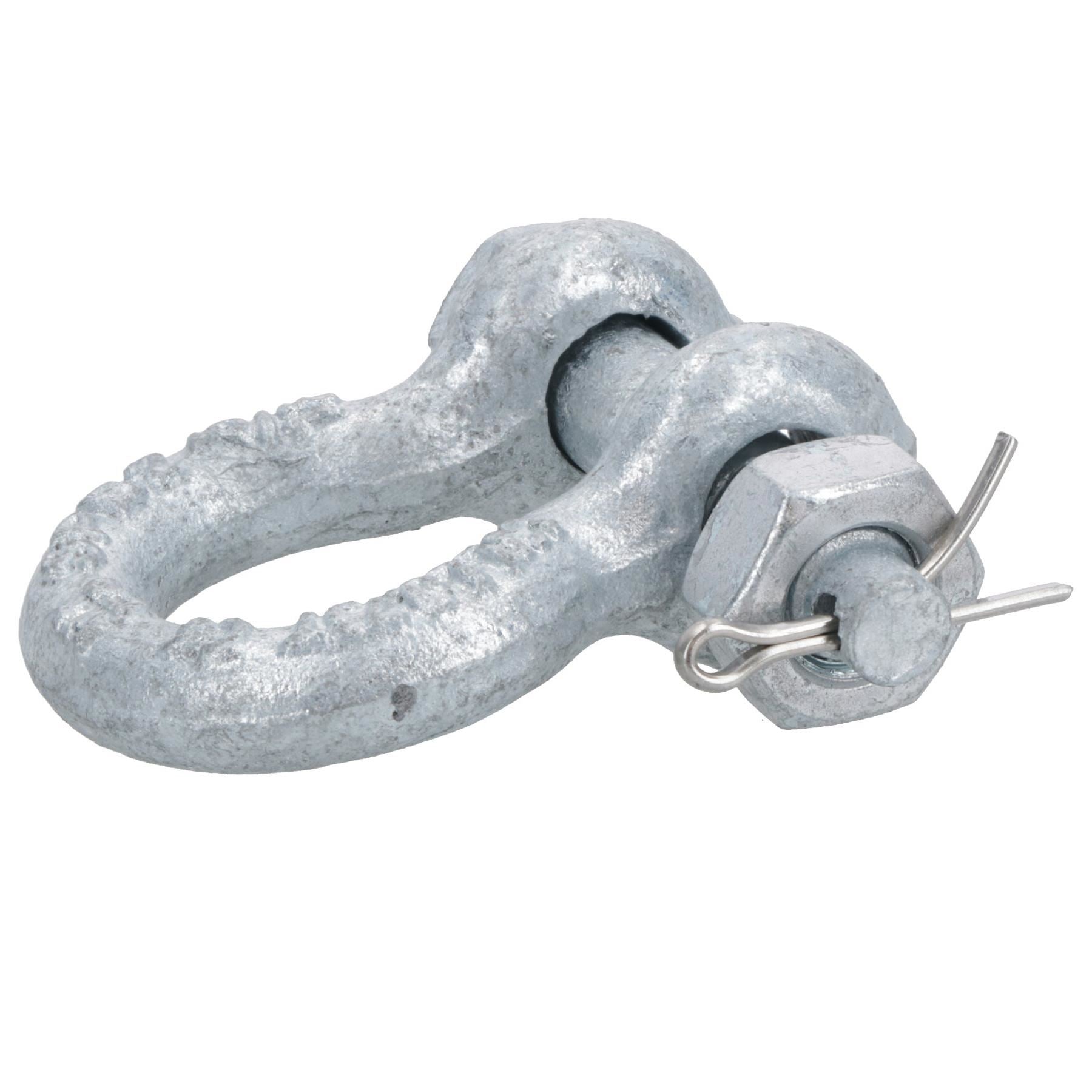Galvanised Bow Shackle Safety Pin 5/16in (8mm) 0.75T to US Fed Spec
