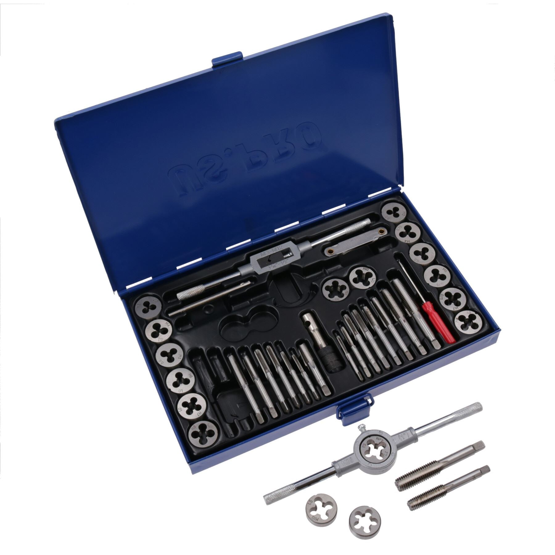 Metric tap and die set M3-M12 by U.S.Pro tools AT224