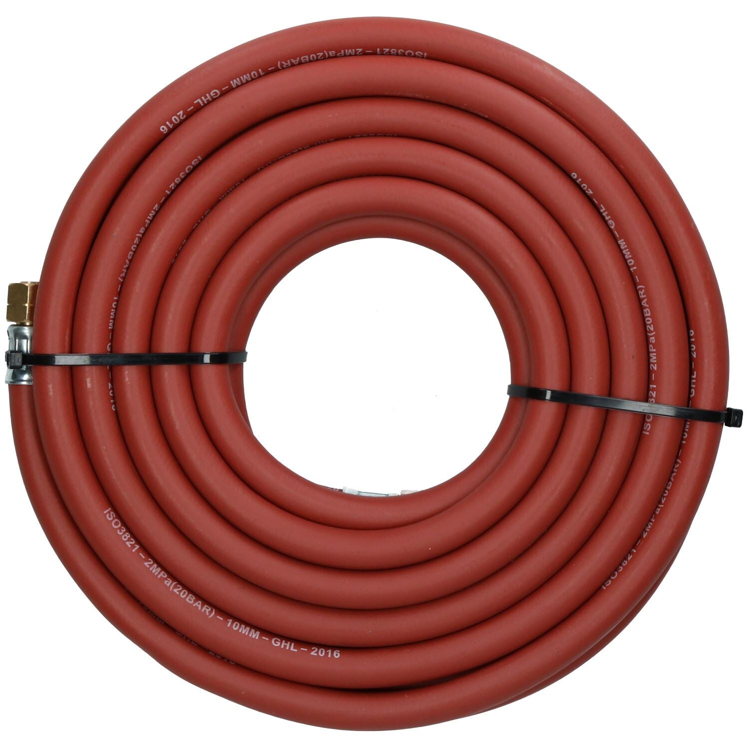 Single Acetylene Fitted Rubber Hose Pipe Cutting & Welding 5M 3/8" BSP Gas