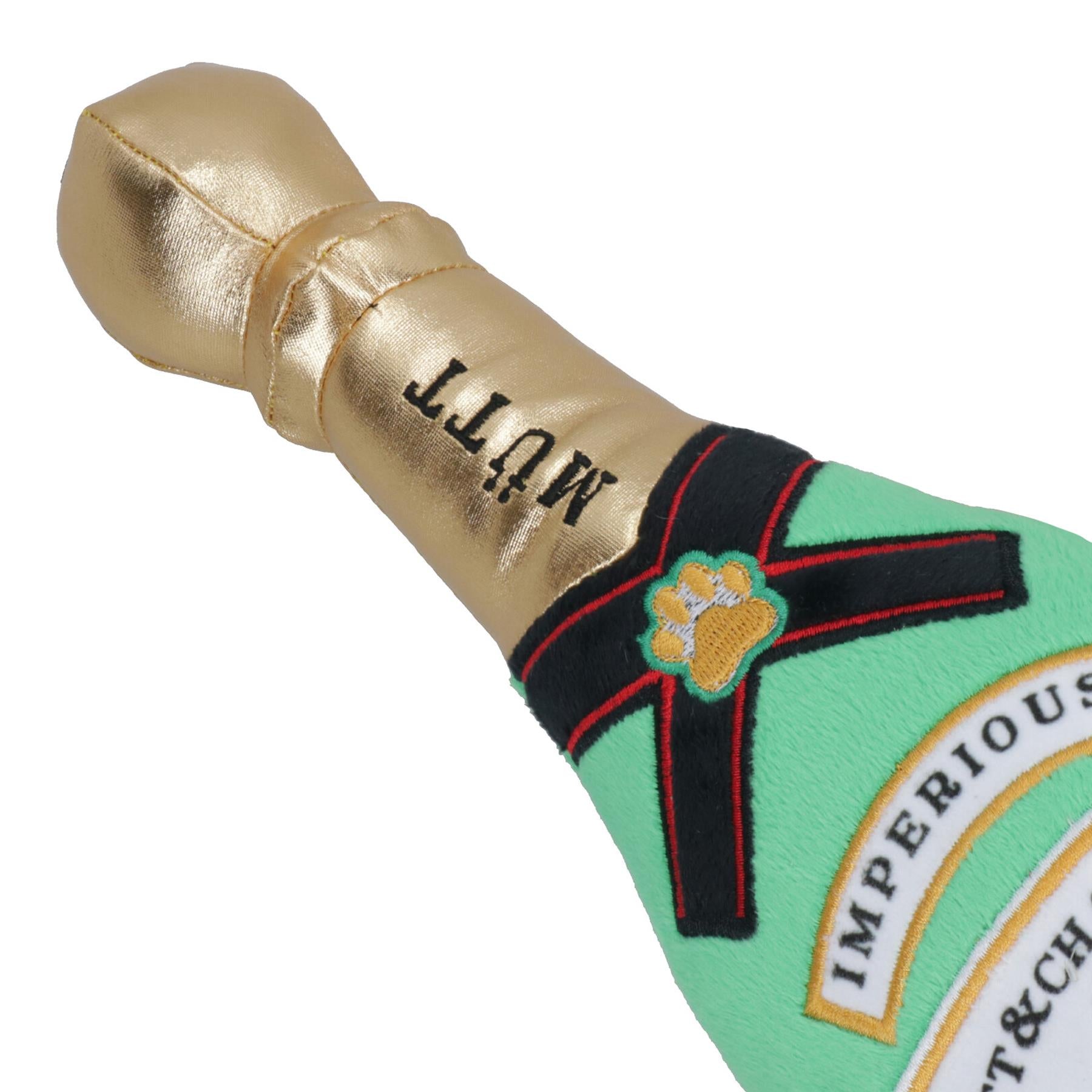 Cadeau de Noël pour chien Bouteille de champagne en peluche Jouet en peluche couineur Cadeau
