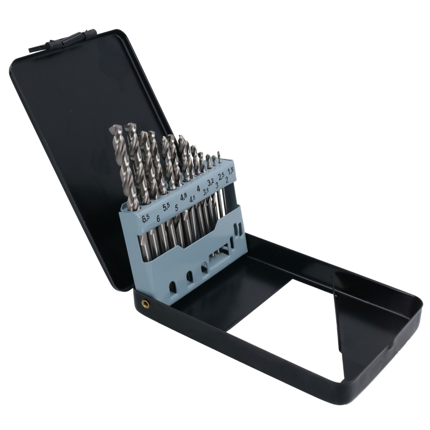 13-tlg. HSS-G XTRA Metrische Bohrer mit Kreuzanschliff für Metall, Gusseisen, 1,5 – 6,5 mm